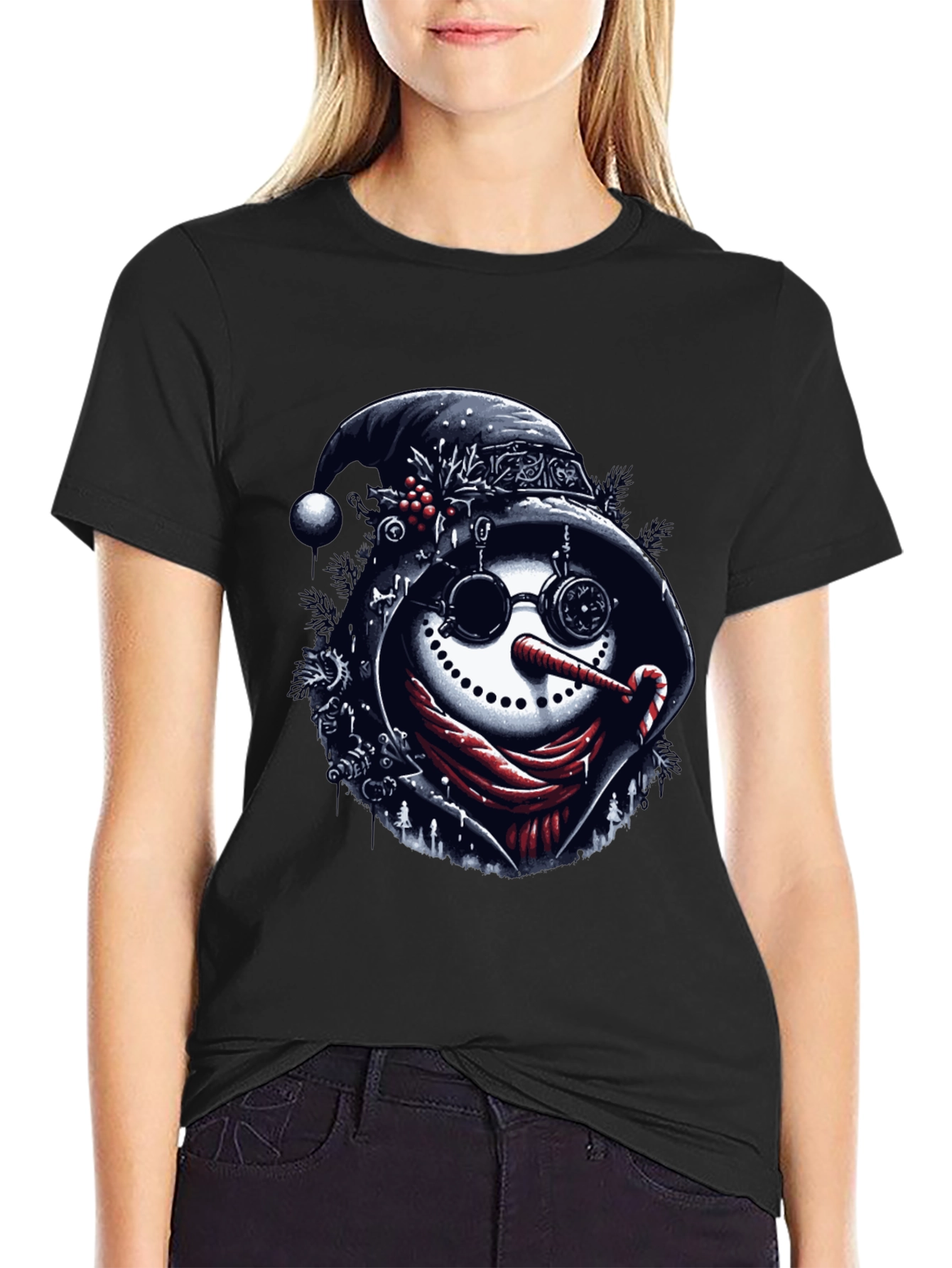 Steampunk Snowman Graphic Tee