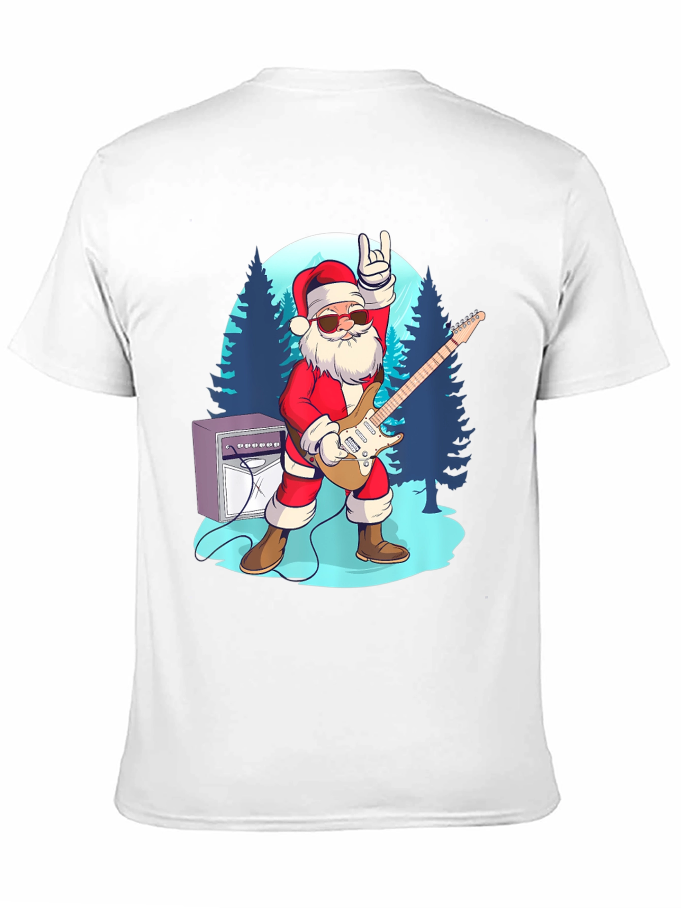 Rockin Santa T-Shirt - Holiday Cheer!