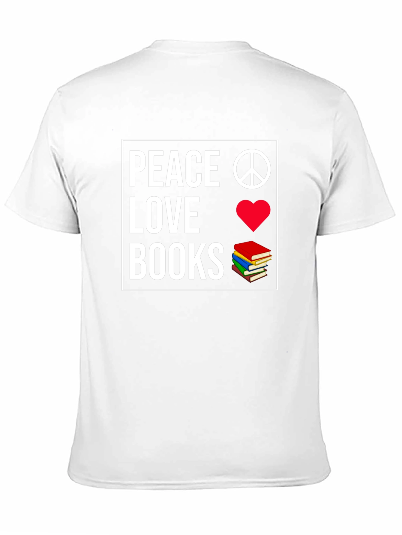 Peace Love Books Graphic T-Shirt