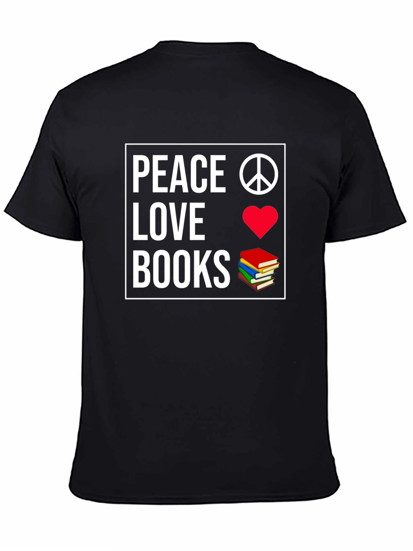 Peace Love Books Graphic T-Shirt
