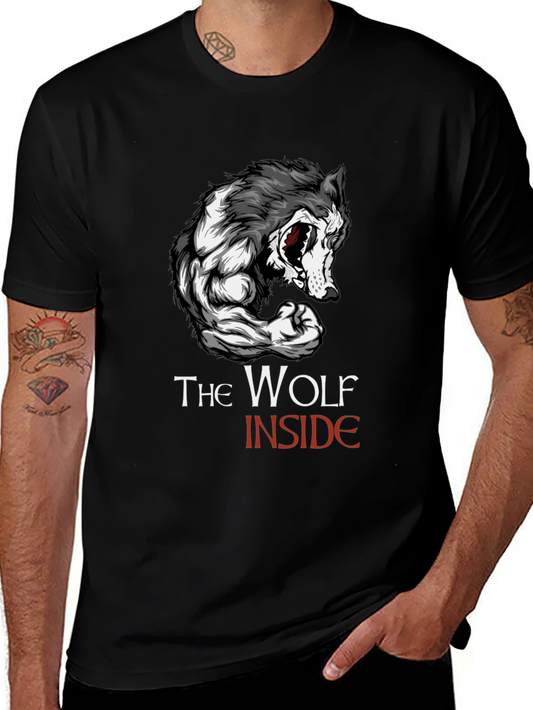 The Wolf Inside Graphic T-Shirt - Black