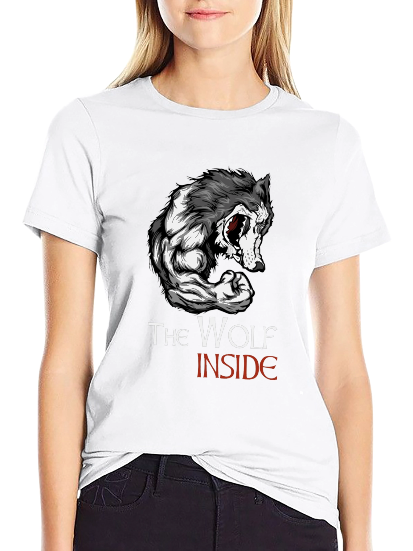The Wolf Inside Graphic T-Shirt - Black