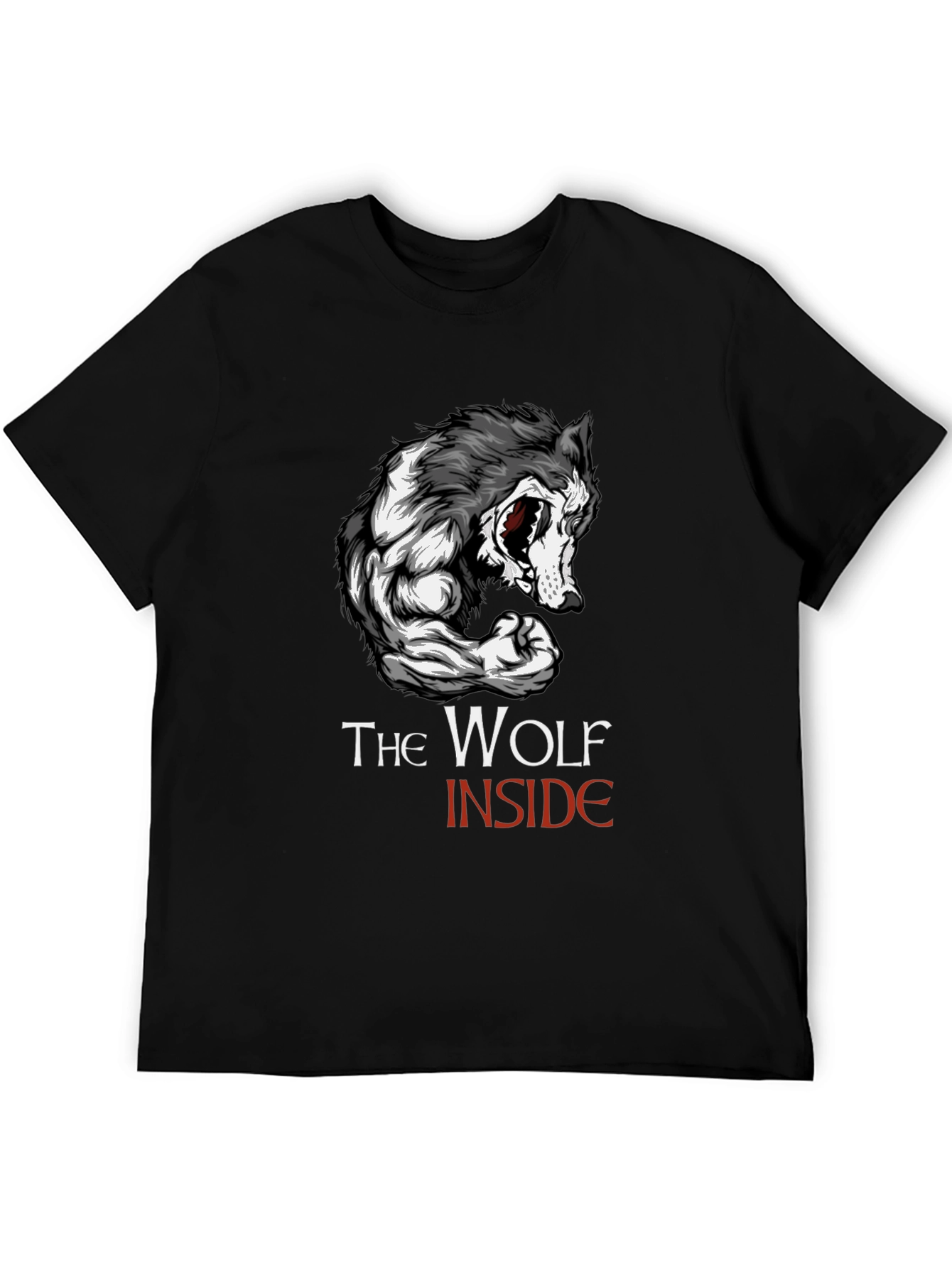 The Wolf Inside Graphic T-Shirt - Black