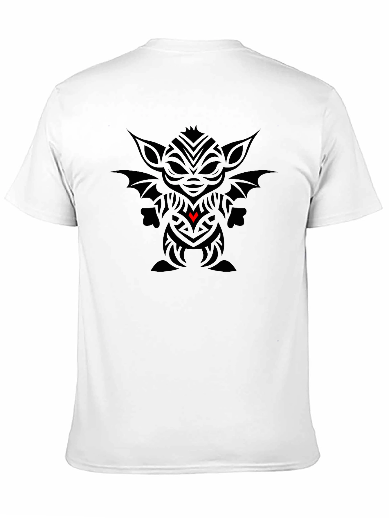 Grogu Tribal Art Tee - Black Cotton Blend