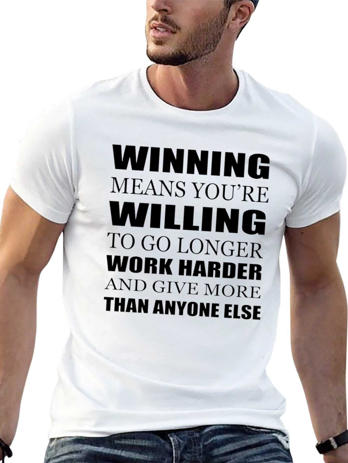 Winning T-Shirt: Work Harder Go Longer