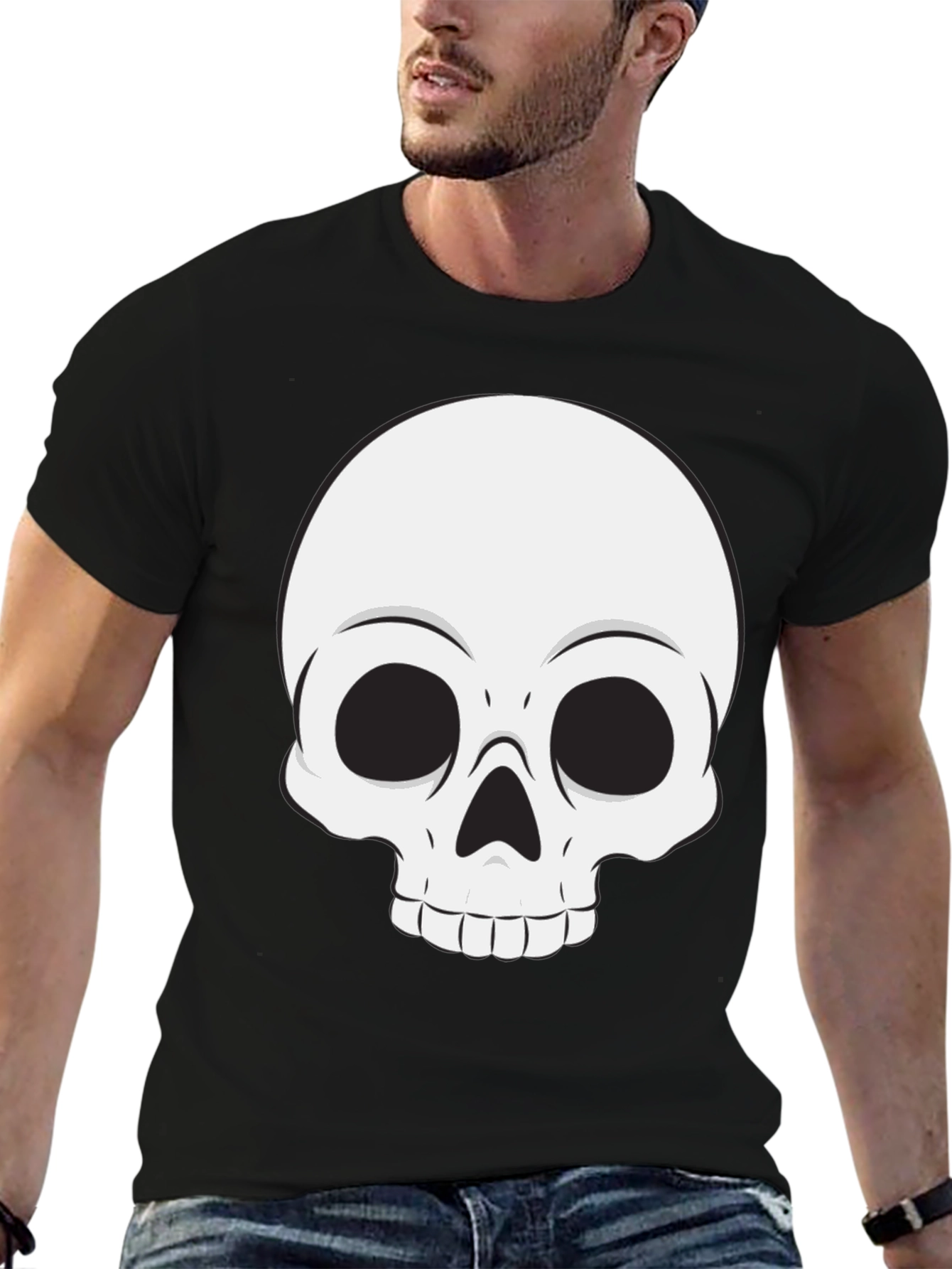 Skull Graphic Tee - Mens Black T-Shirt