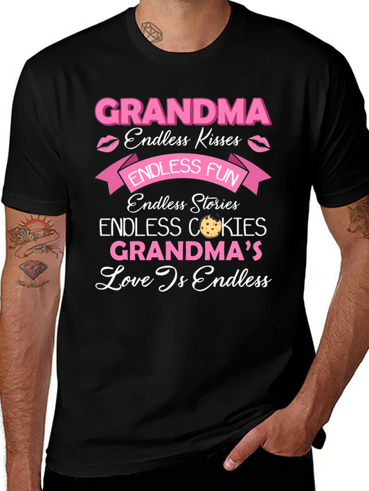 Grandma Endless Love Black T-Shirt