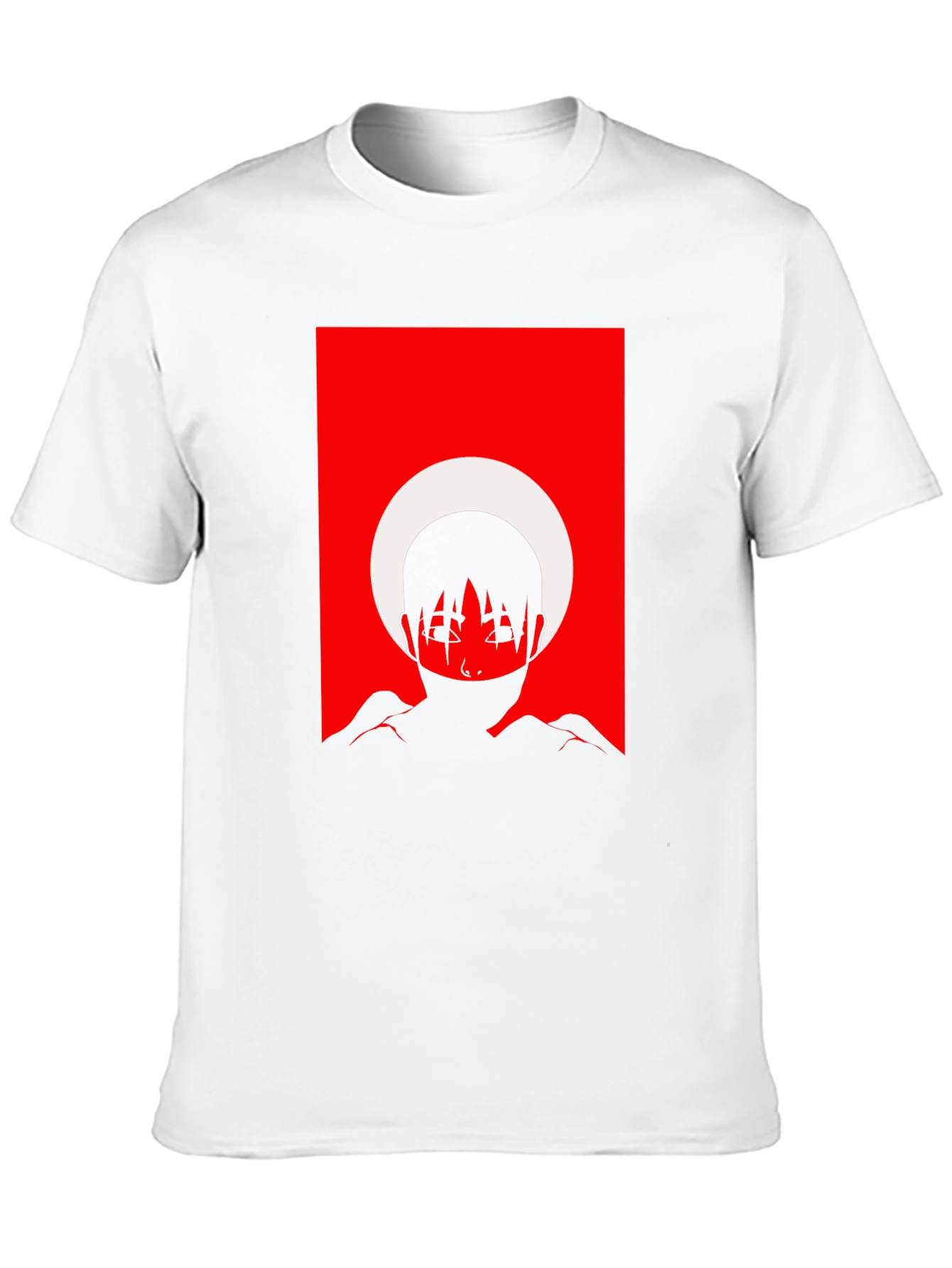 Abstract Anime Graphic Tee - Black