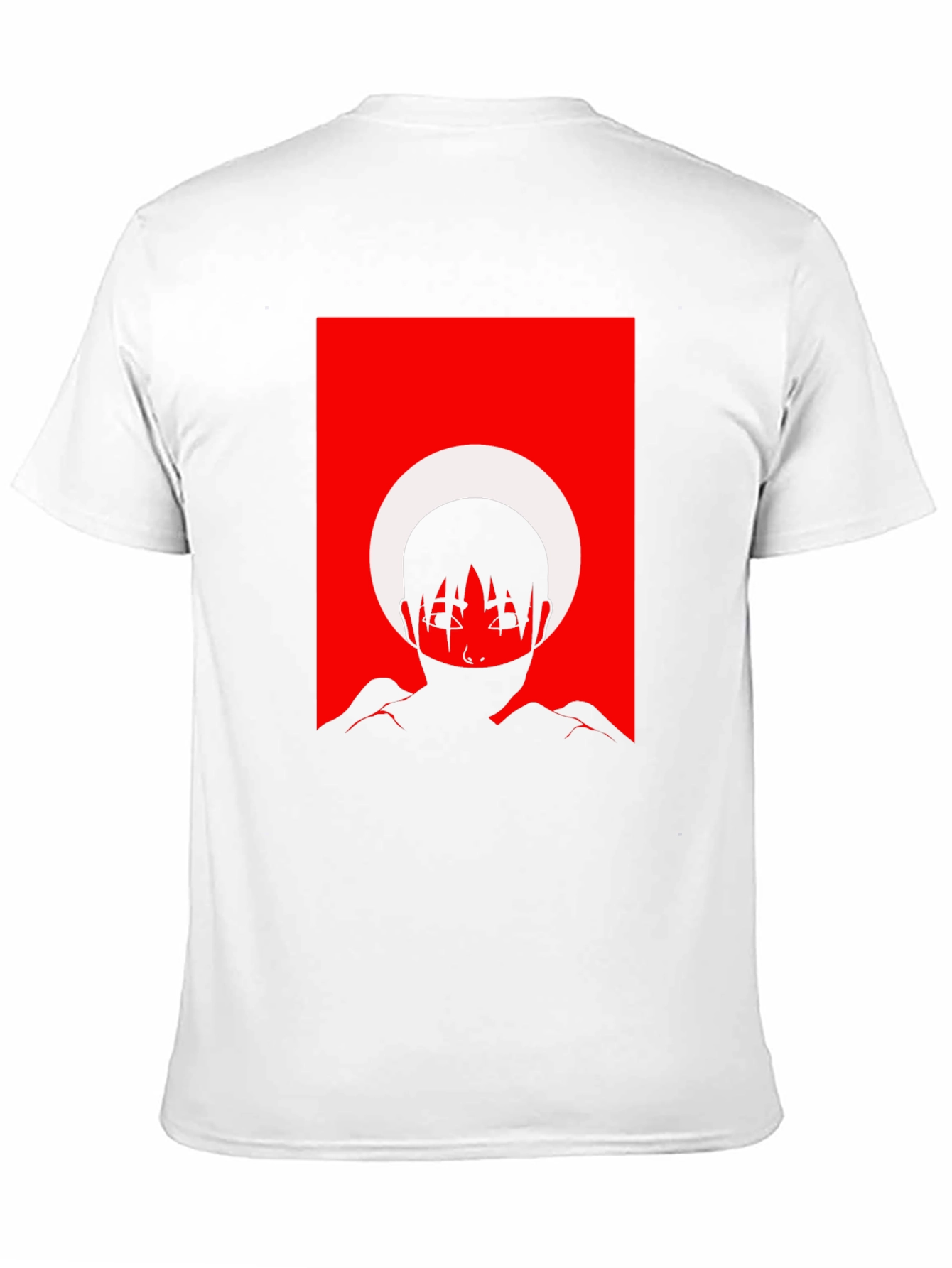 Abstract Anime Graphic Tee - Black