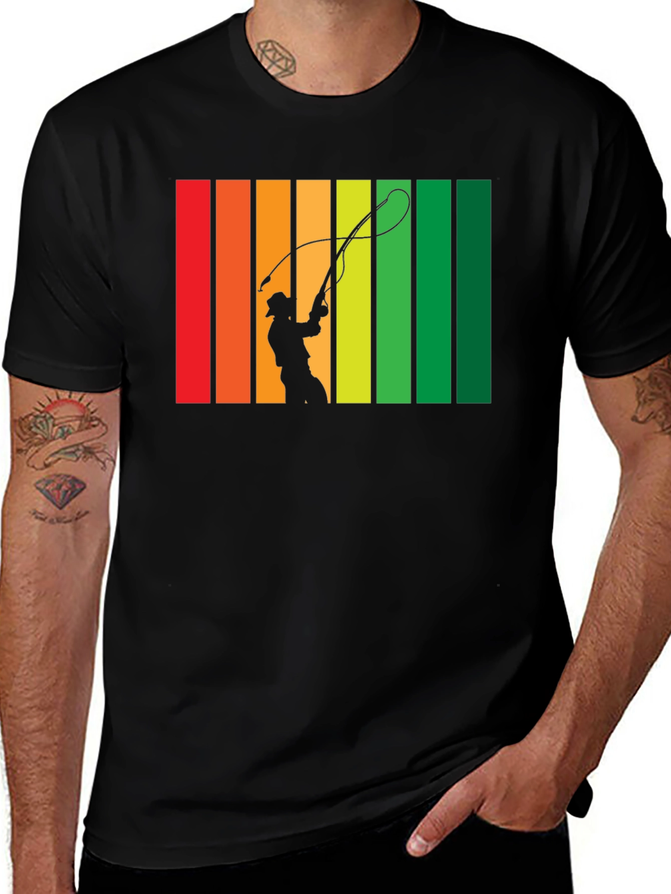 Retro Silhouette Whip Cracking T-Shirt