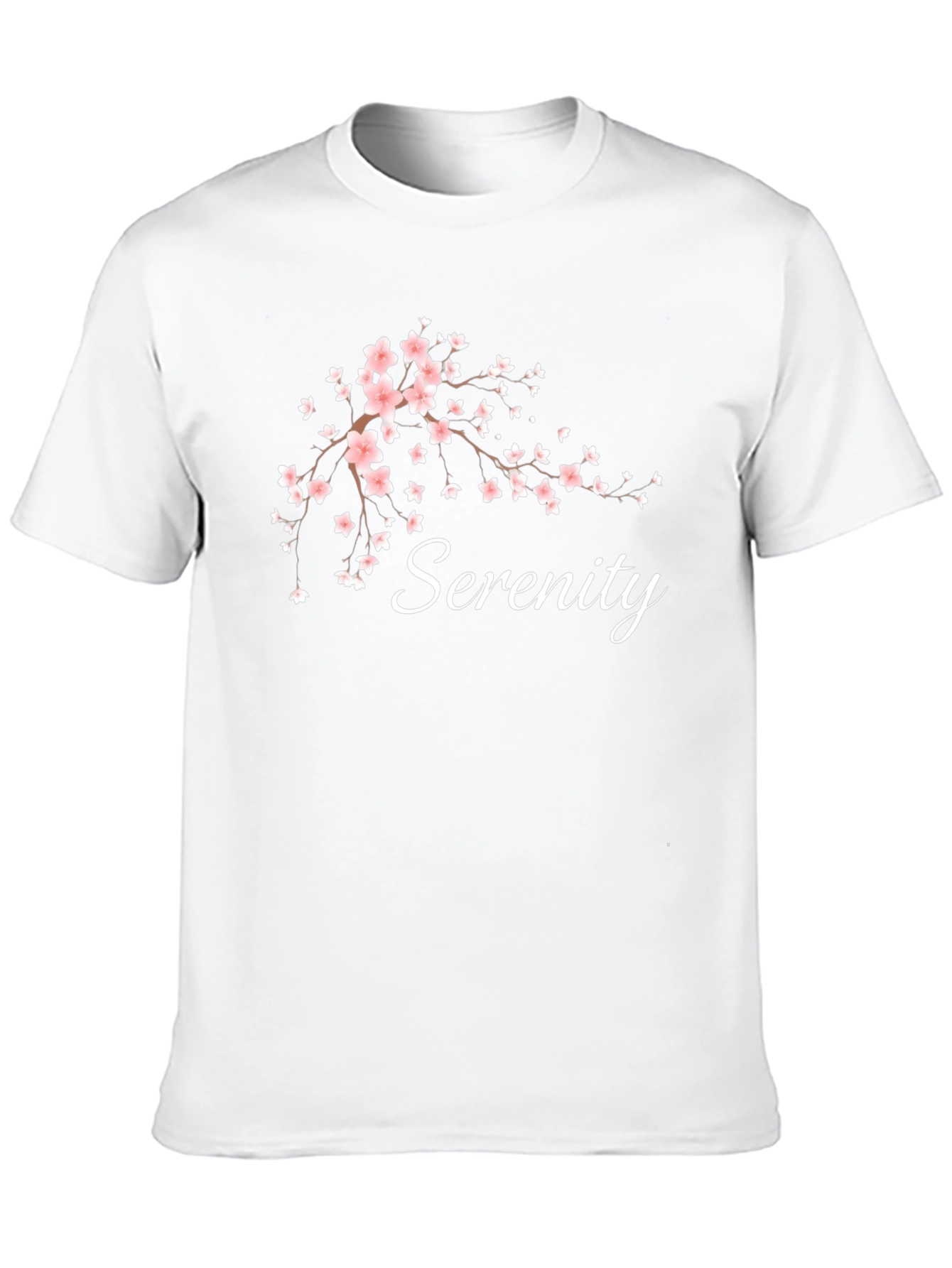 Serenity Blossom Tee - Relaxed Fit Cotton T-Shirt