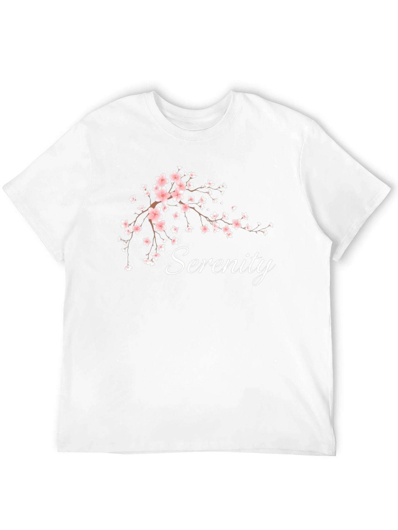 Serenity Blossom Tee - Relaxed Fit Cotton T-Shirt