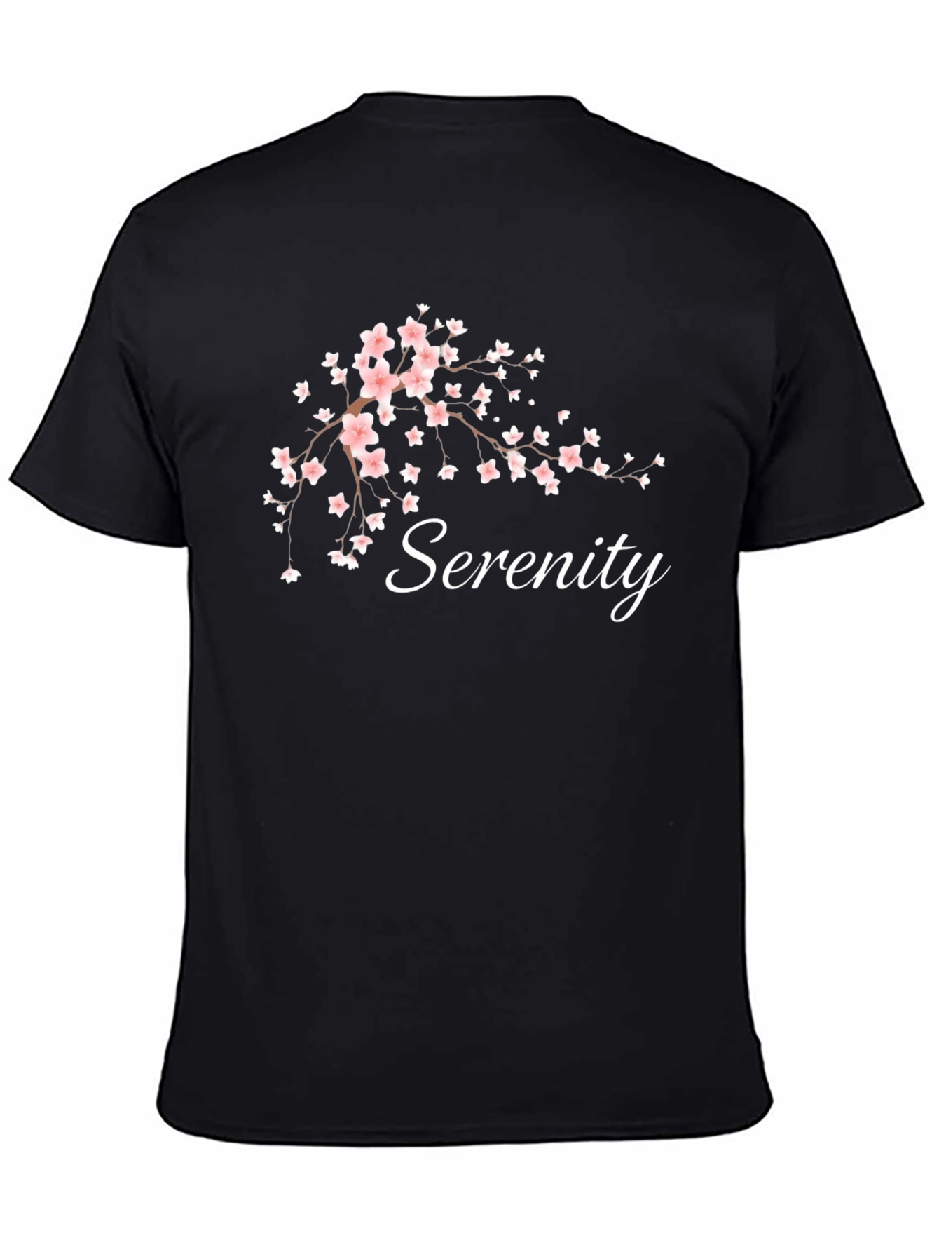 Serenity Blossom Tee - Relaxed Fit Cotton T-Shirt