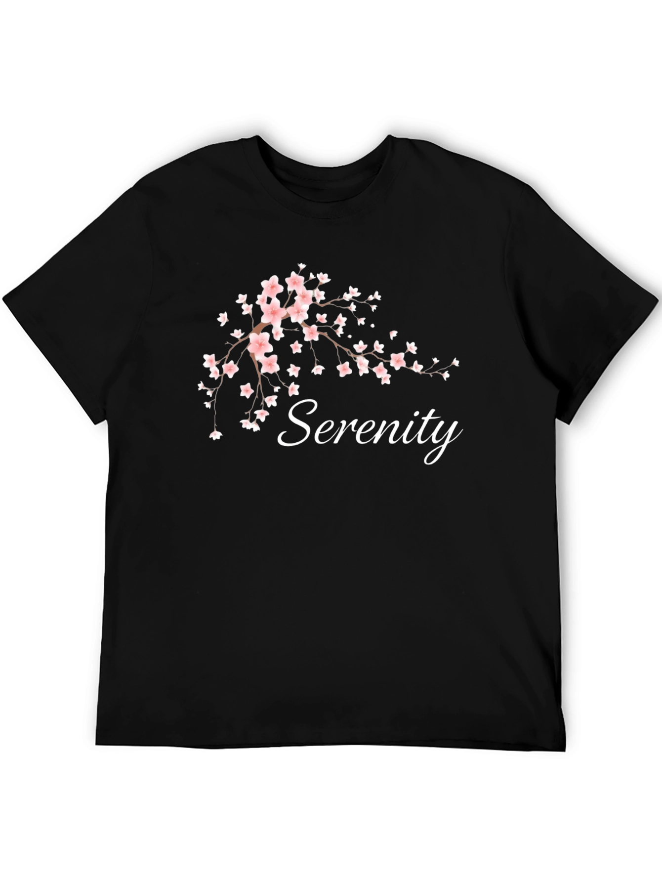 Serenity Blossom Tee - Relaxed Fit Cotton T-Shirt