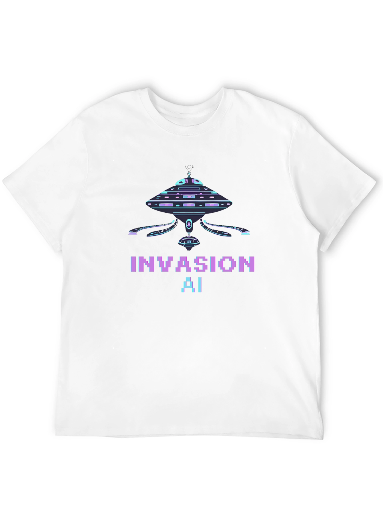 Invasion AI T-Shirt - Sci-Fi Graphic Tee
