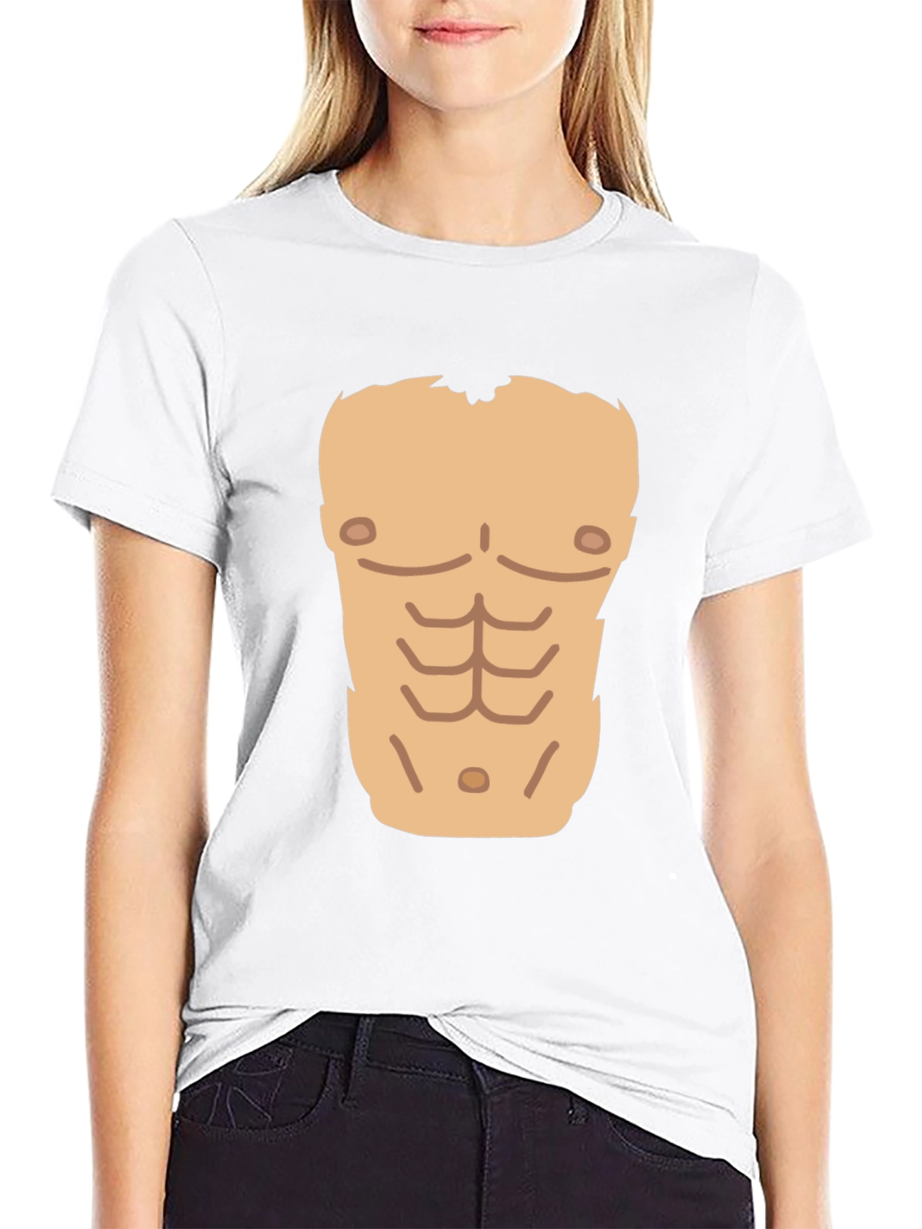 Funny Six Pack Abs T-Shirt - Novelty Graphic Tee