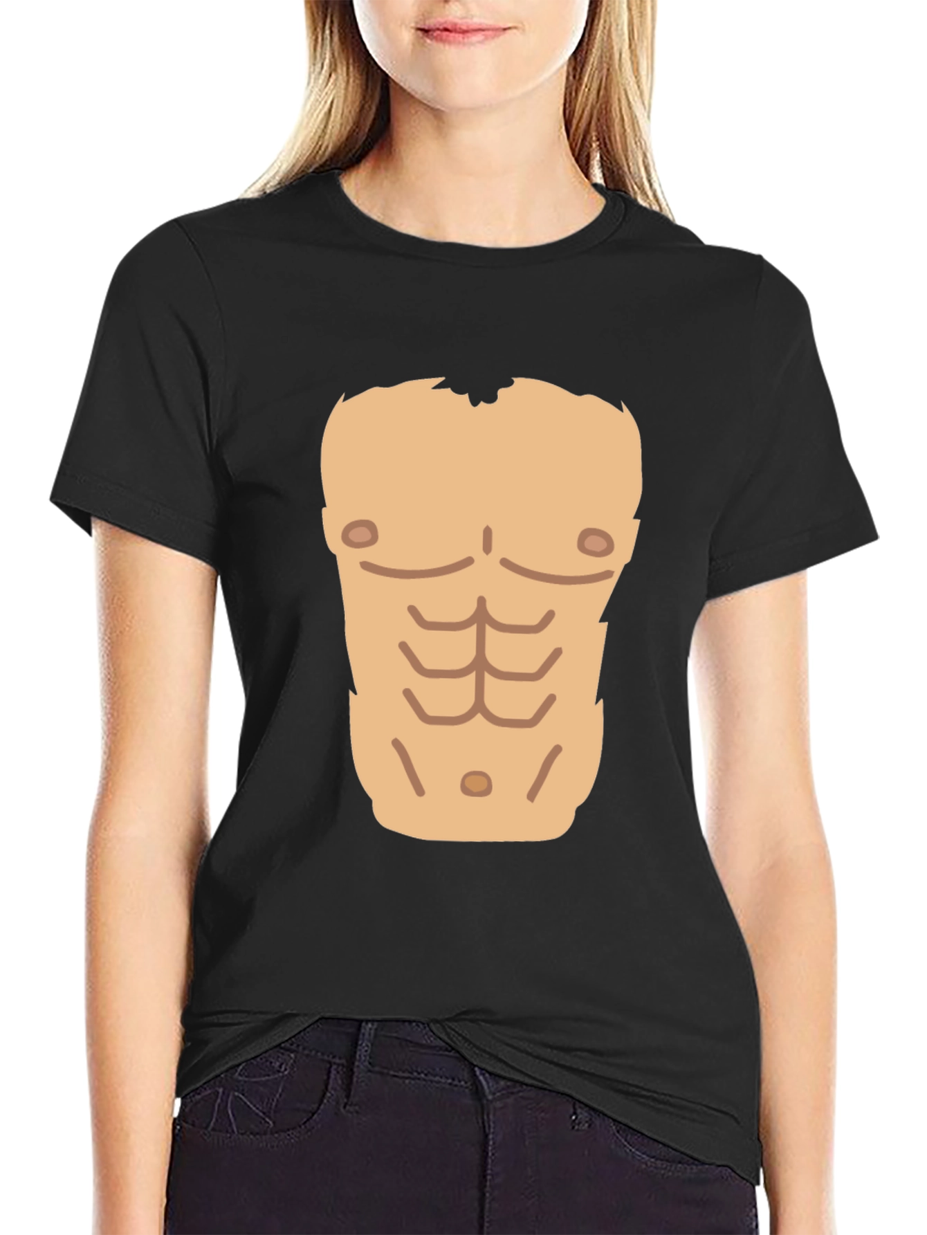 Funny Six Pack Abs T-Shirt - Novelty Graphic Tee