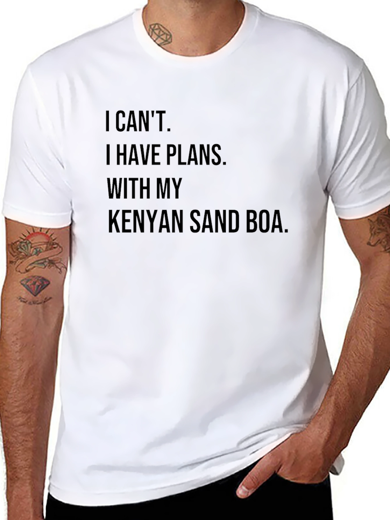 Kenyan Sand Boa T-Shirt - Novelty Snake Lover Tee