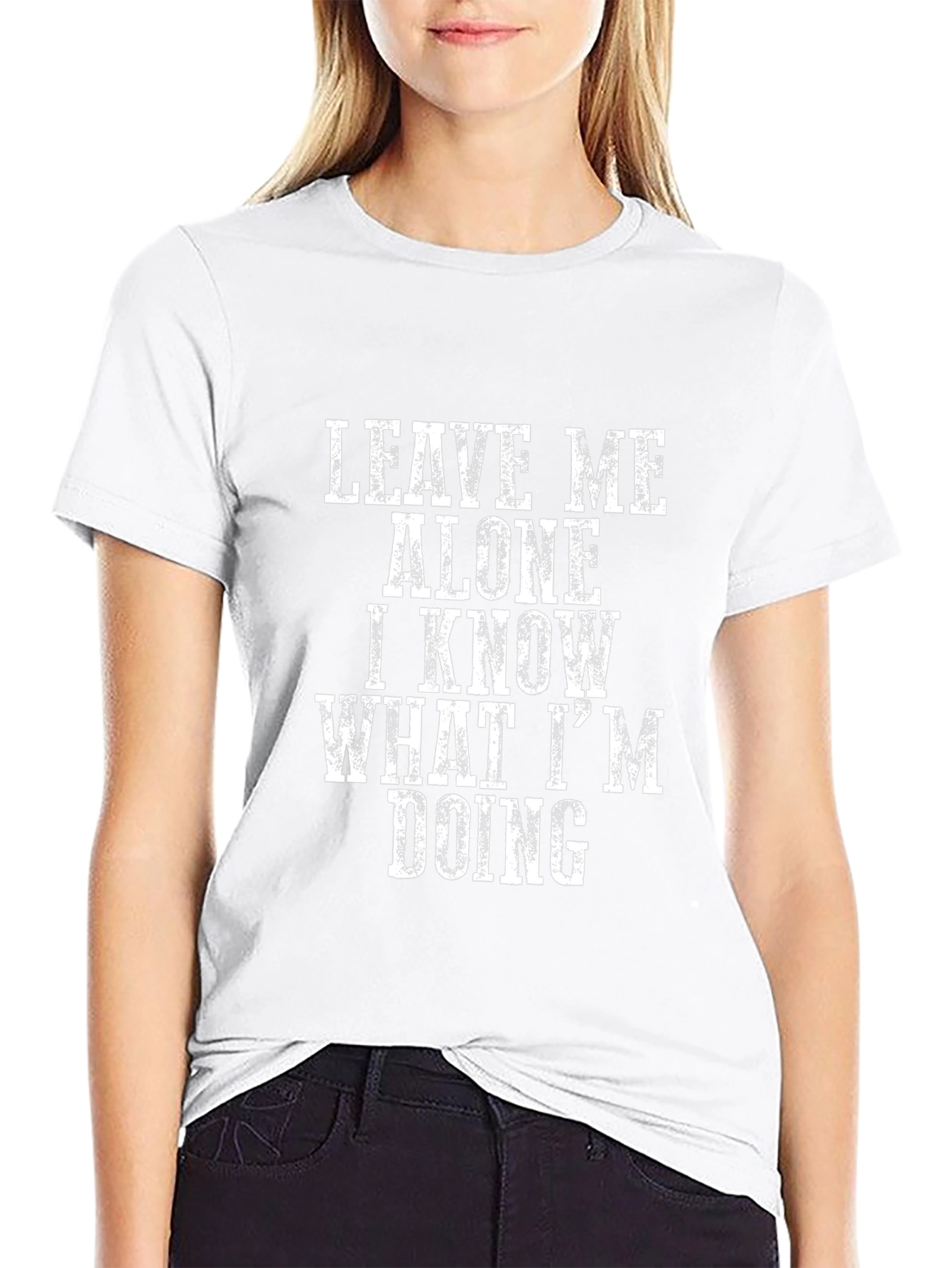Leave Me Alone Graphic T-Shirt - Black