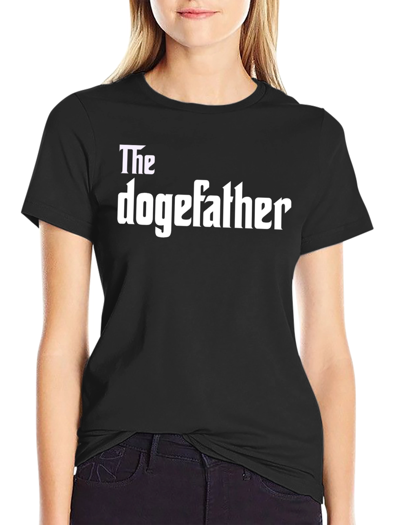 The Dogefather Black T-Shirt Novelty Graphic Tee
