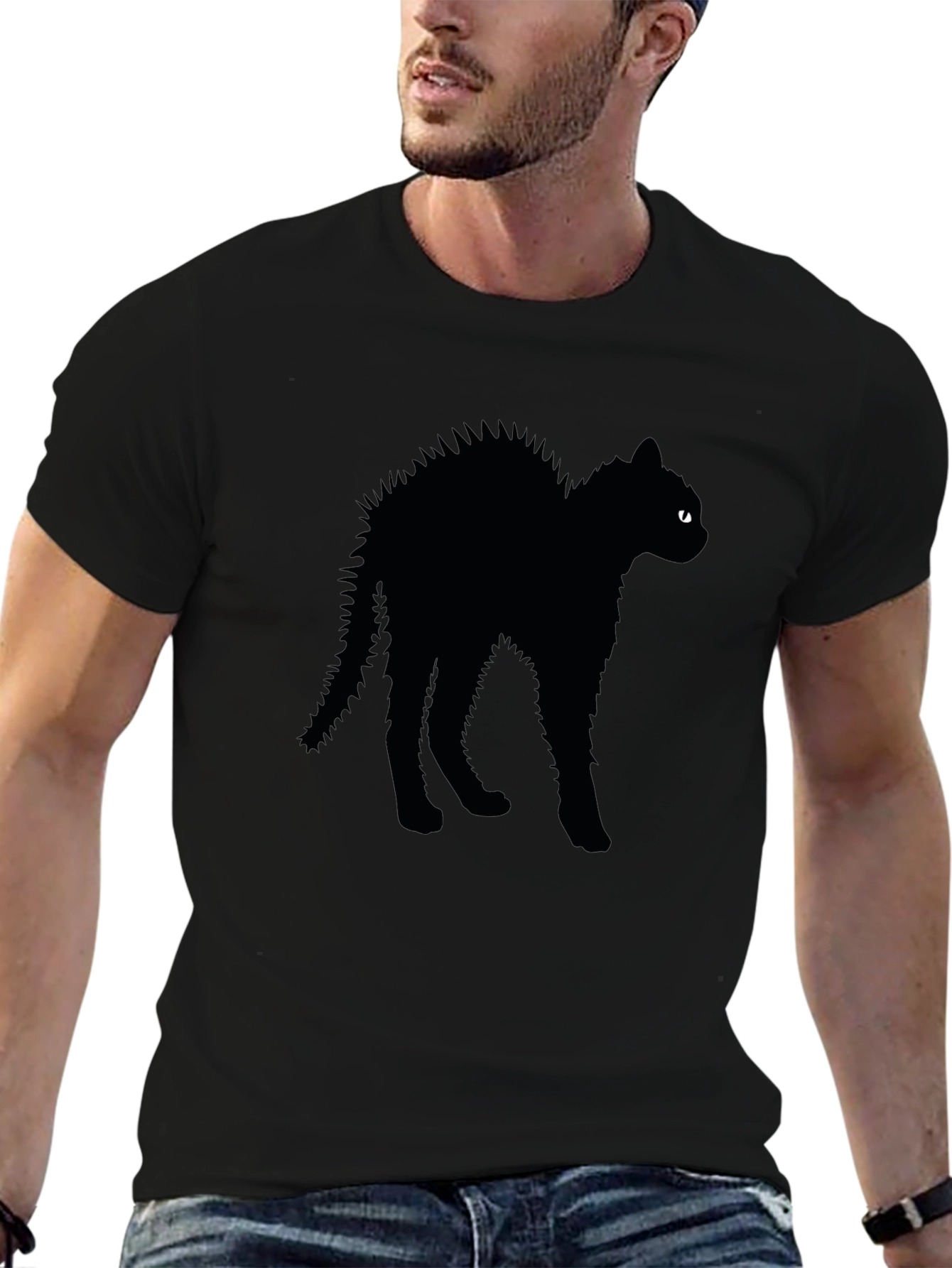 Black Cat Tee - Halloween Ready!