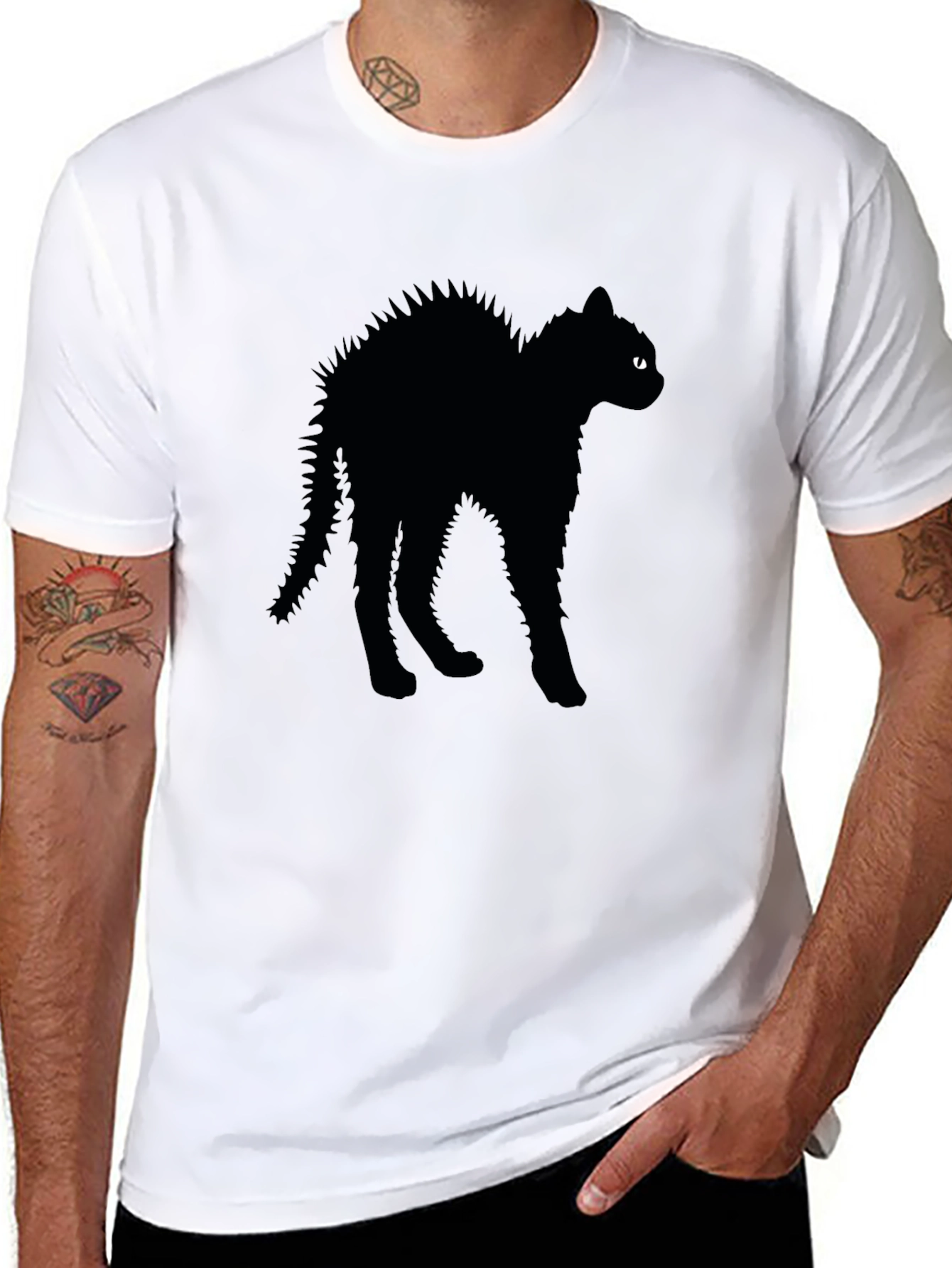 Black Cat Tee - Halloween Ready!