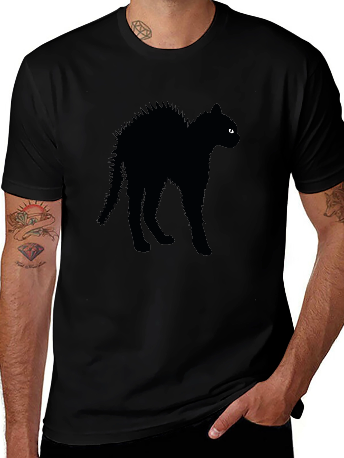Black Cat Tee - Halloween Ready!