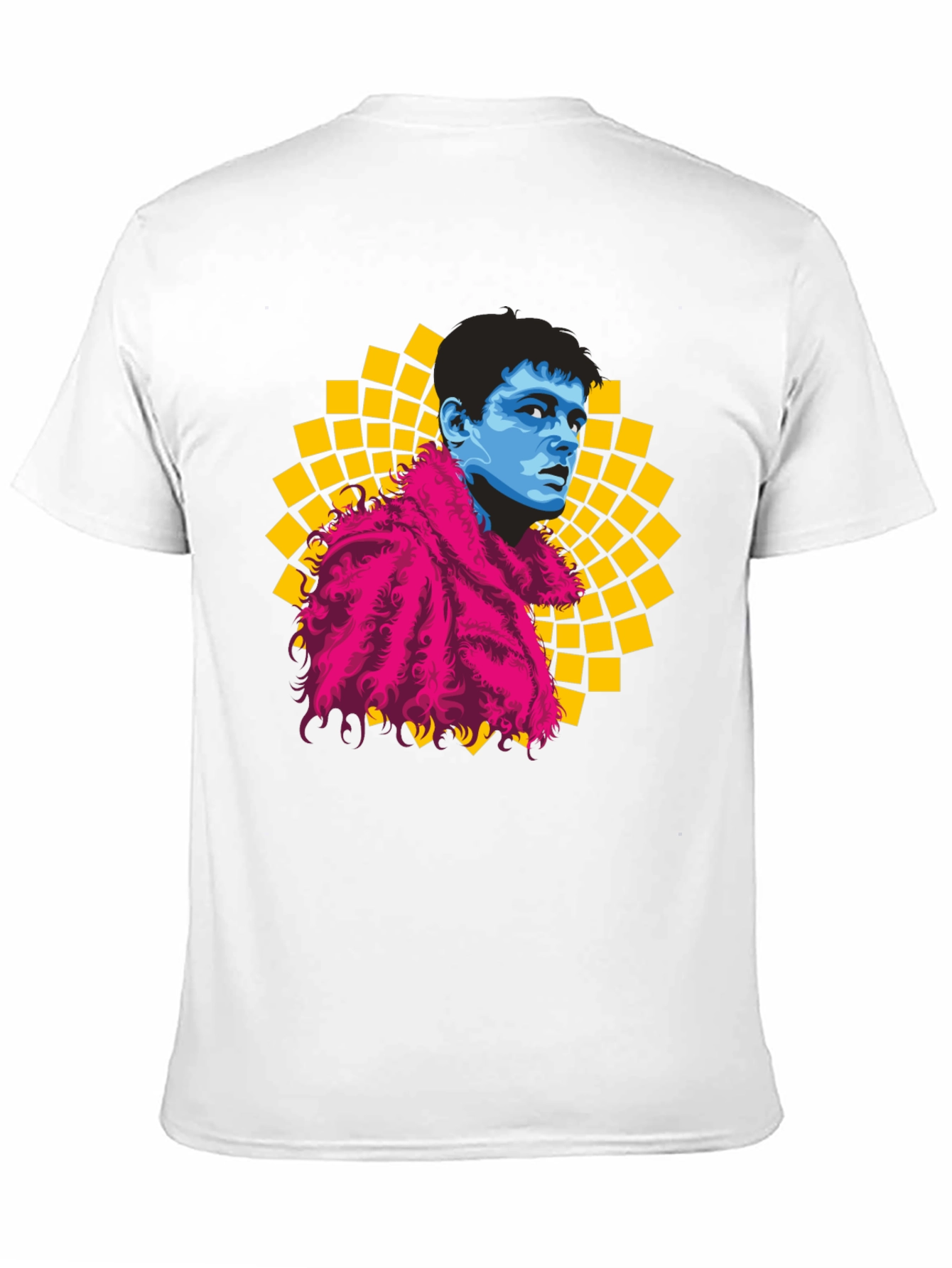 Retro Pop Art Graphic Tee - Mens Black T-Shirt