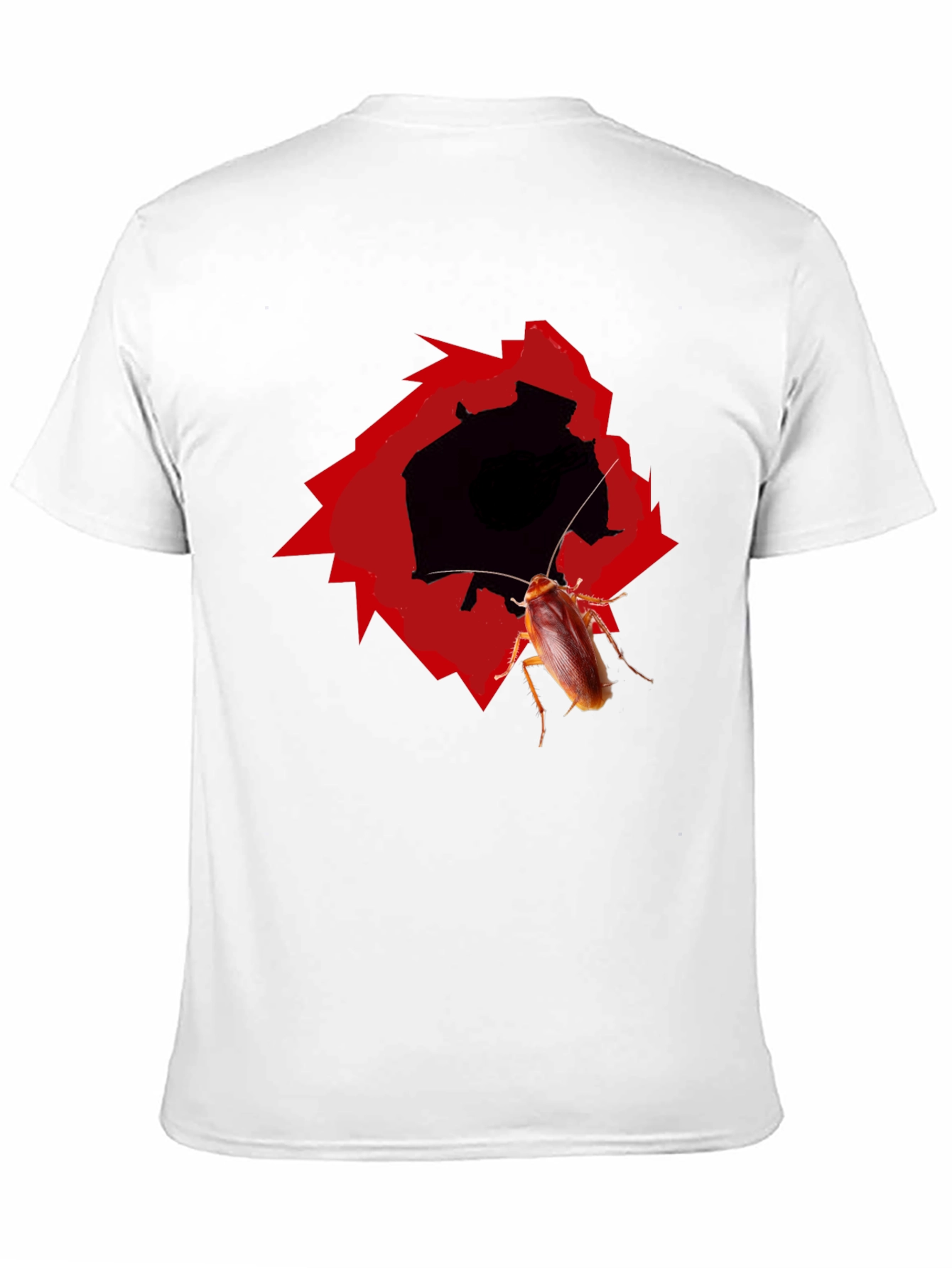Novelty Cockroach Graphic T-Shirt