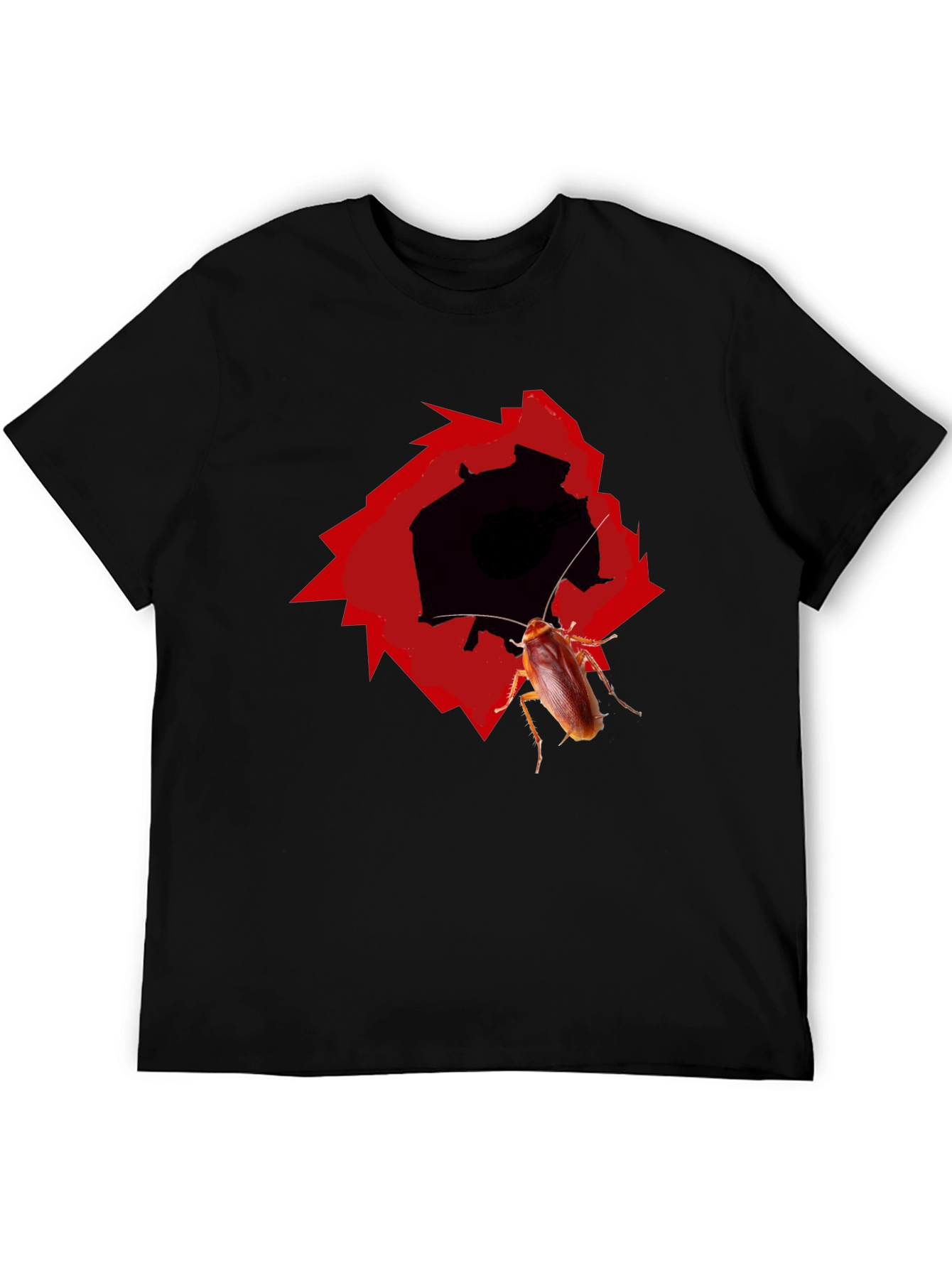 Novelty Cockroach Graphic T-Shirt