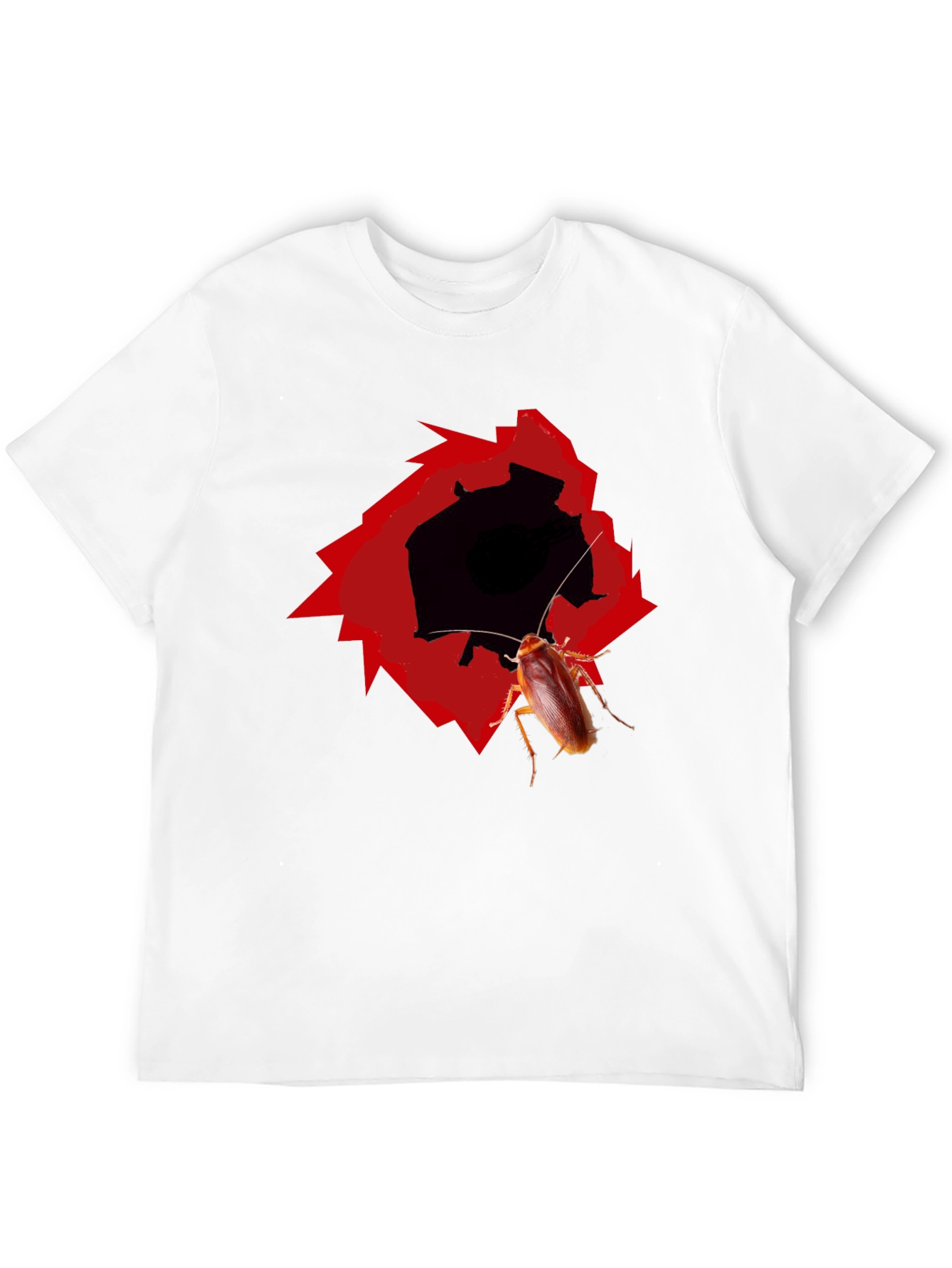 Novelty Cockroach Graphic T-Shirt