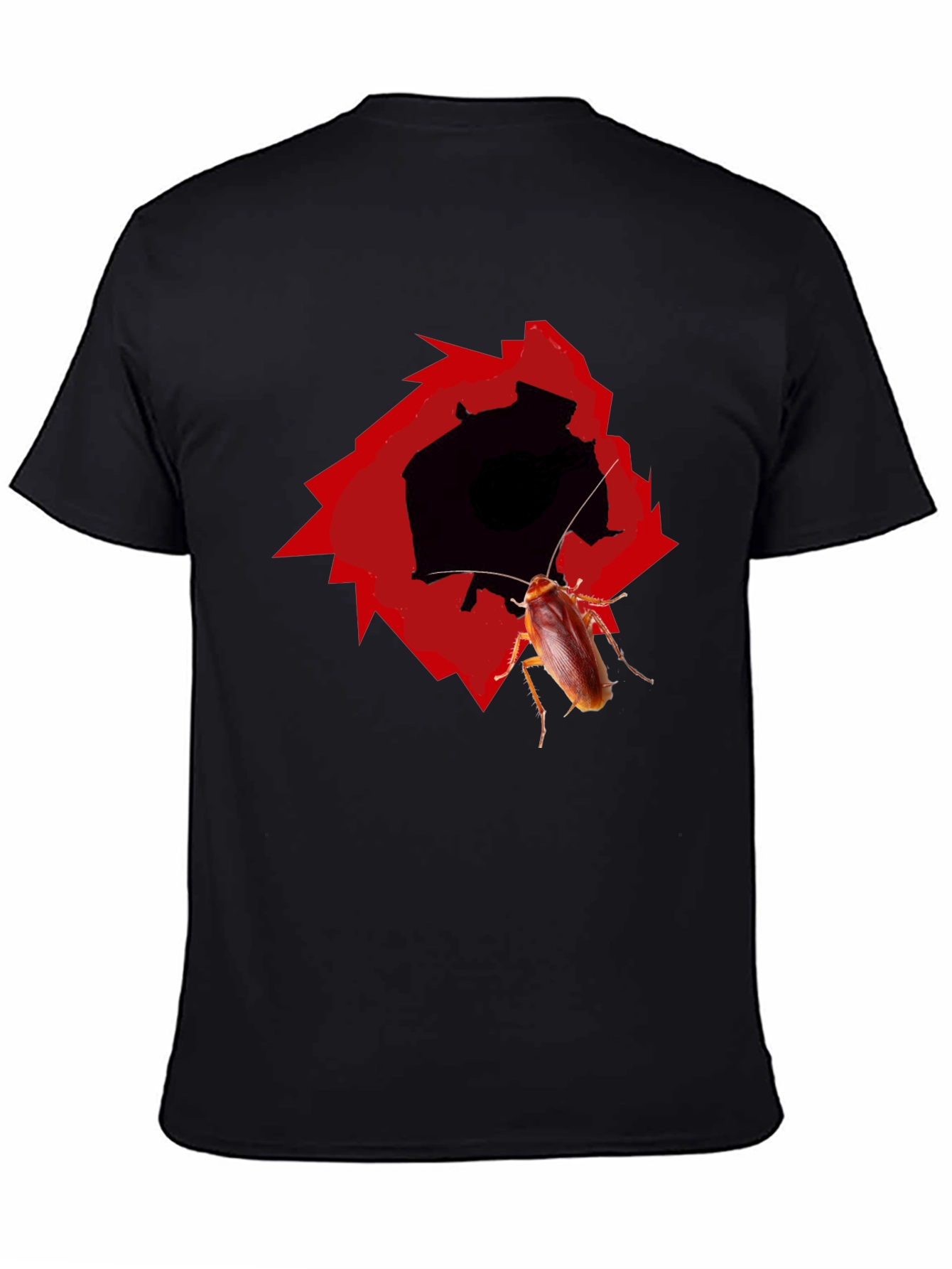Novelty Cockroach Graphic T-Shirt