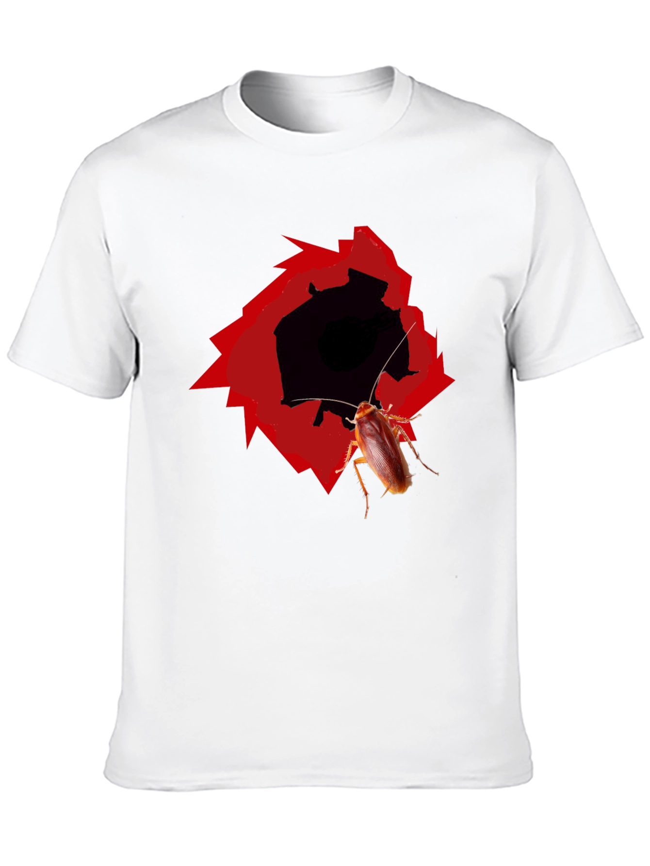 Novelty Cockroach Graphic T-Shirt