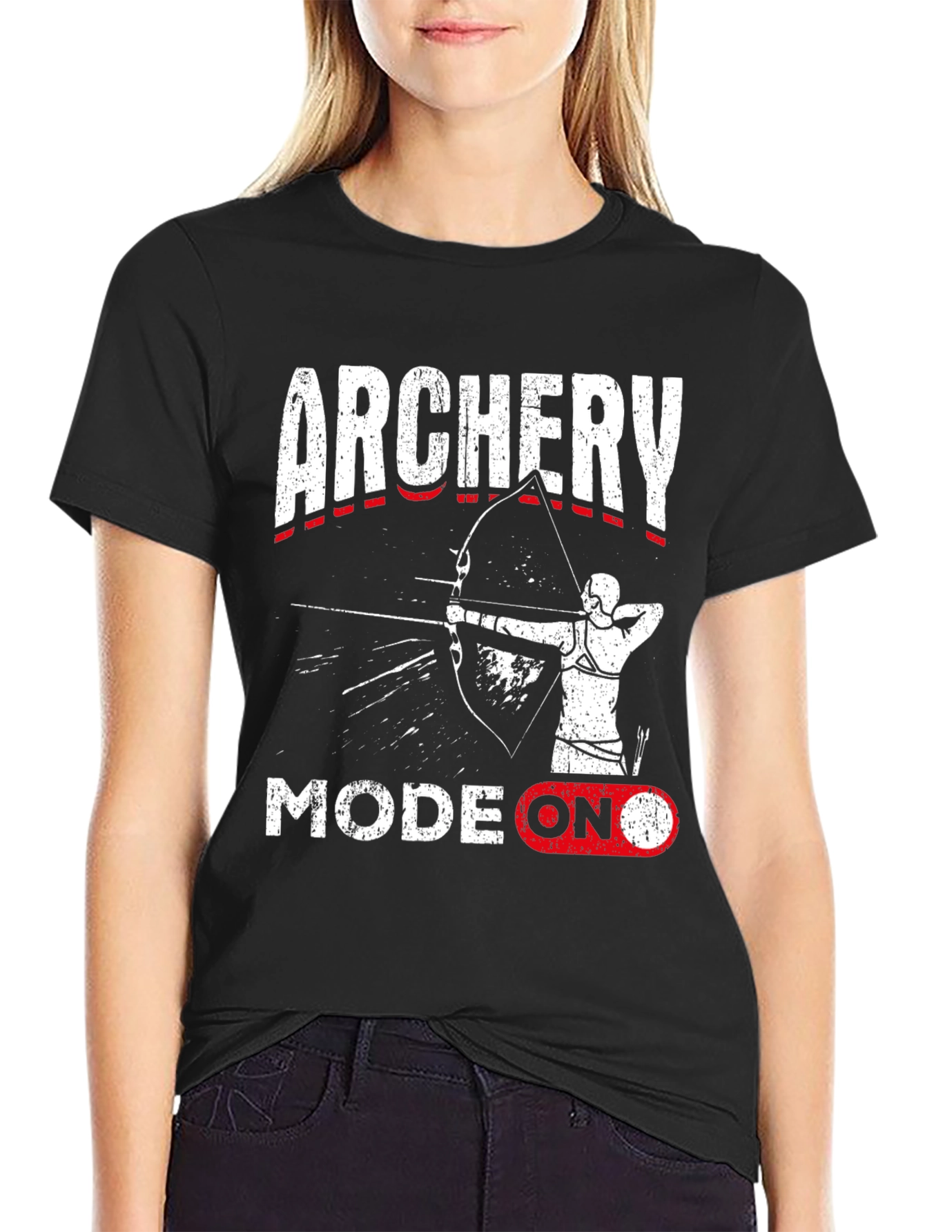 Archery Mode On T-Shirt: Target Practice Tee