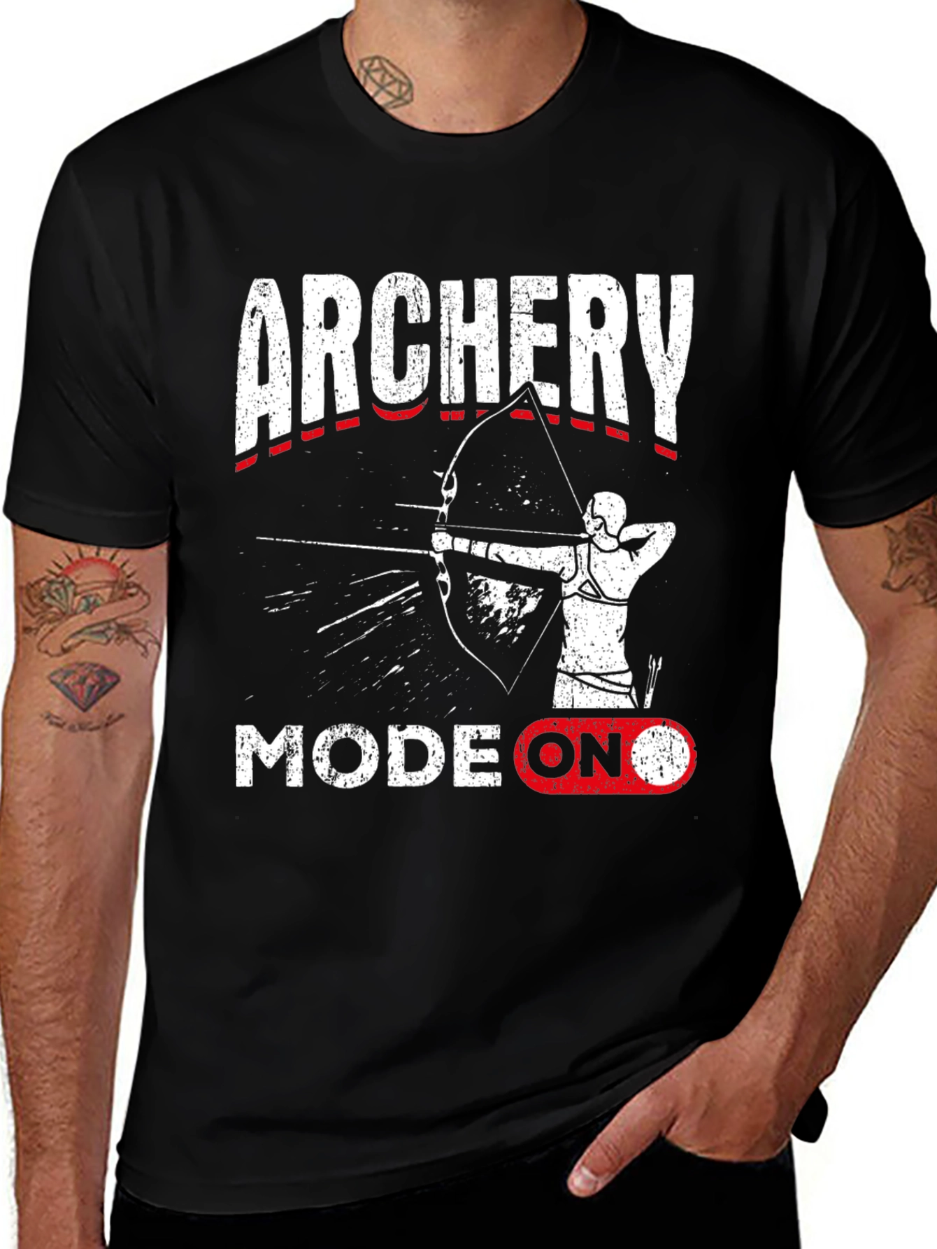 Archery Mode On T-Shirt: Target Practice Tee