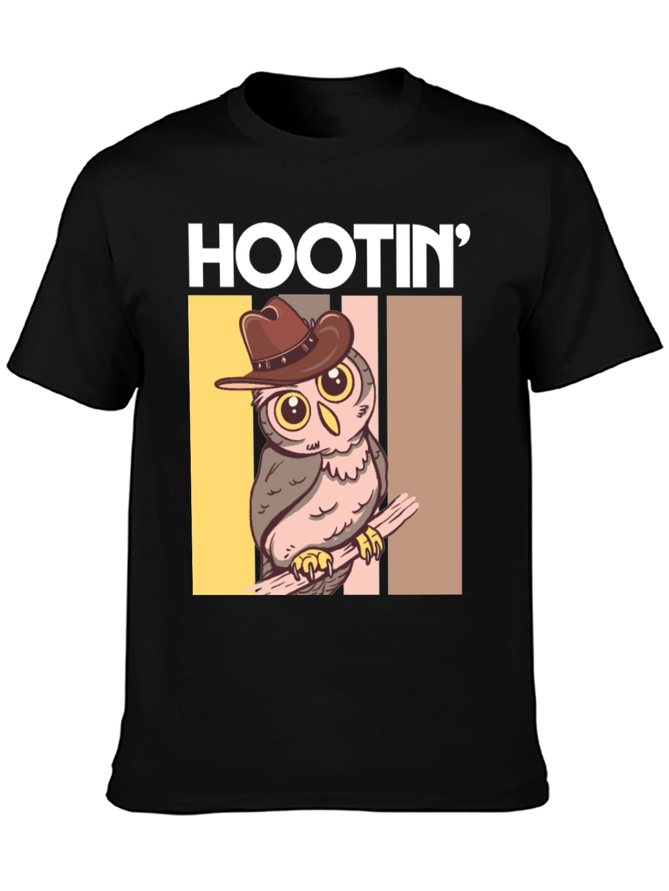 Hootin Cowboy Owl Graphic Tee