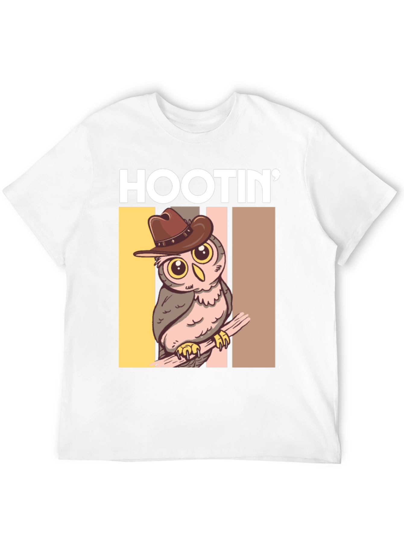 Hootin Cowboy Owl Graphic Tee