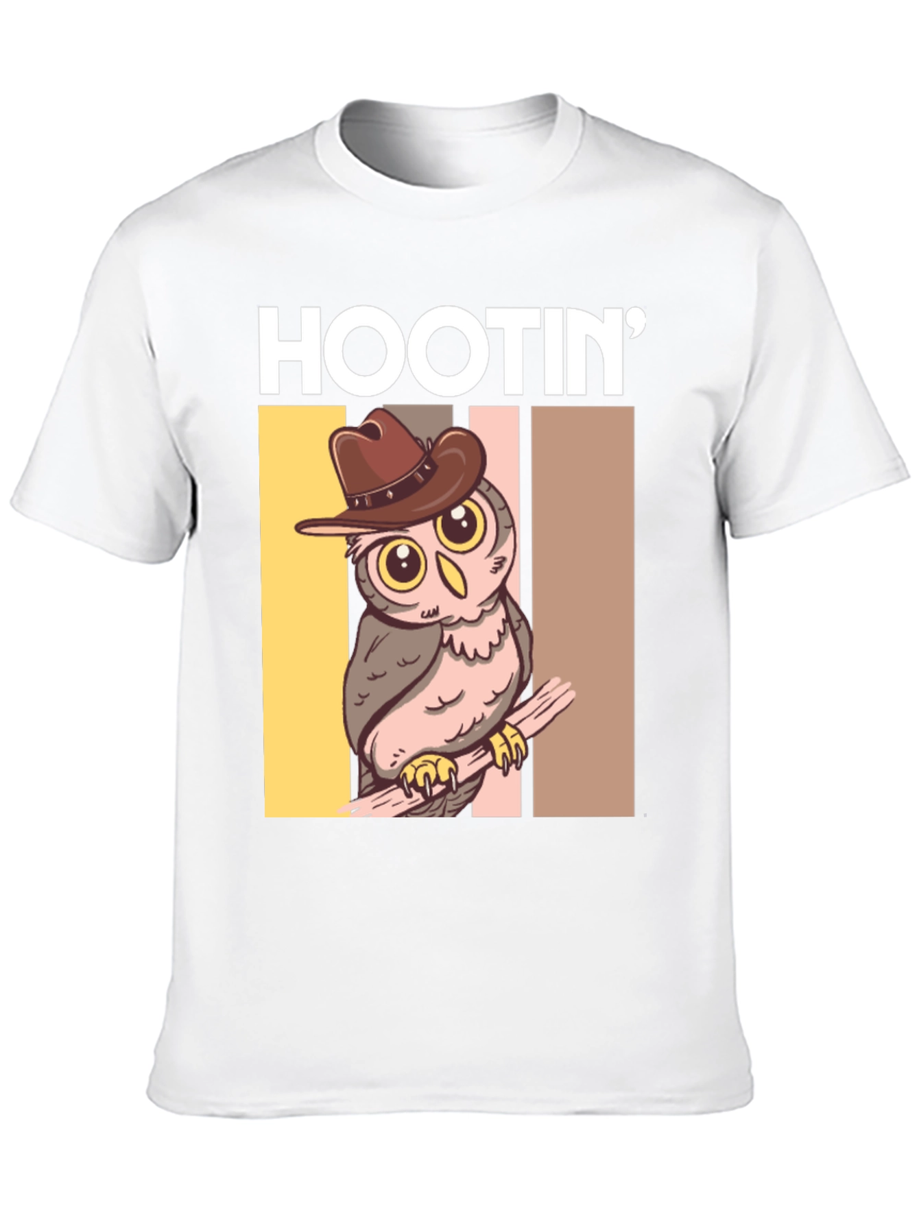 Hootin Cowboy Owl Graphic Tee