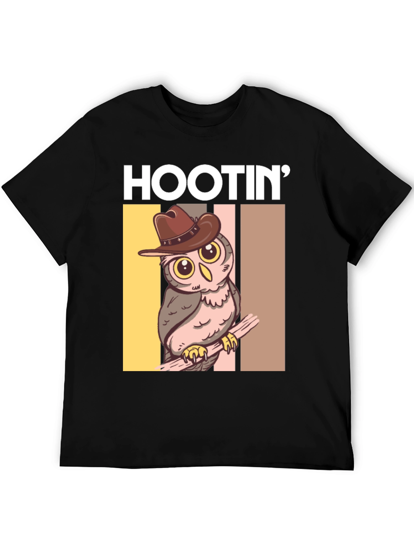 Hootin Cowboy Owl Graphic Tee