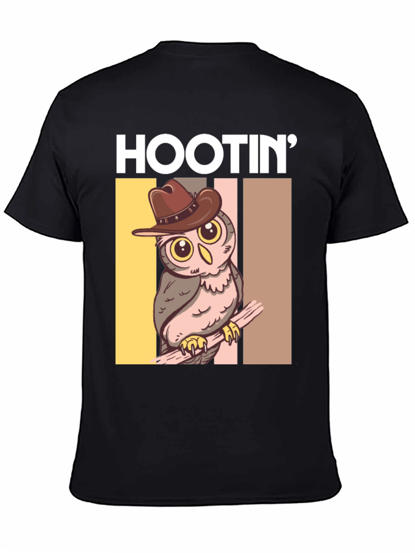 Hootin Cowboy Owl Graphic Tee