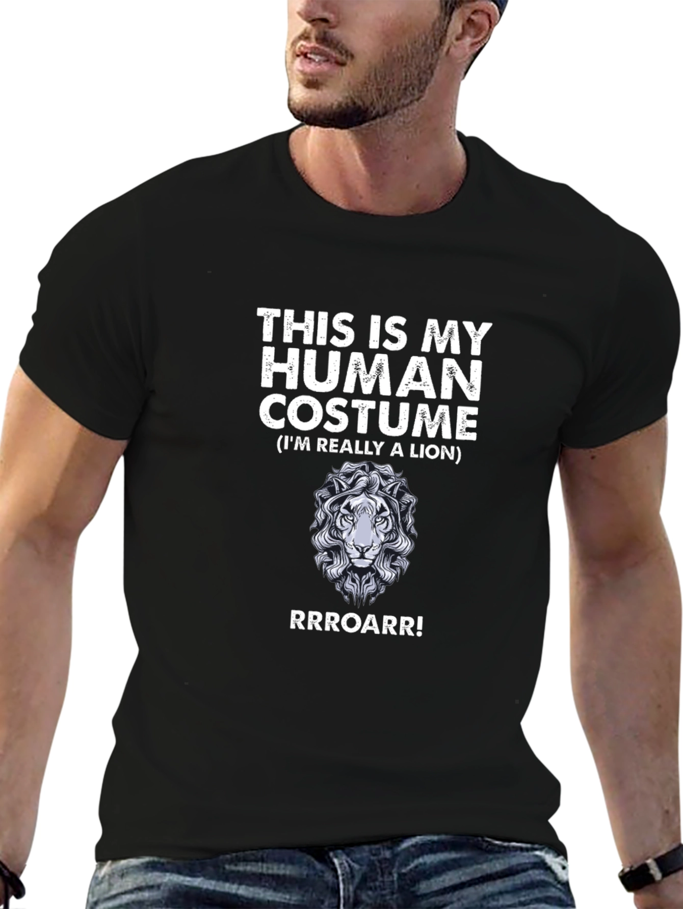 Human Costume Lion Graphic T-Shirt