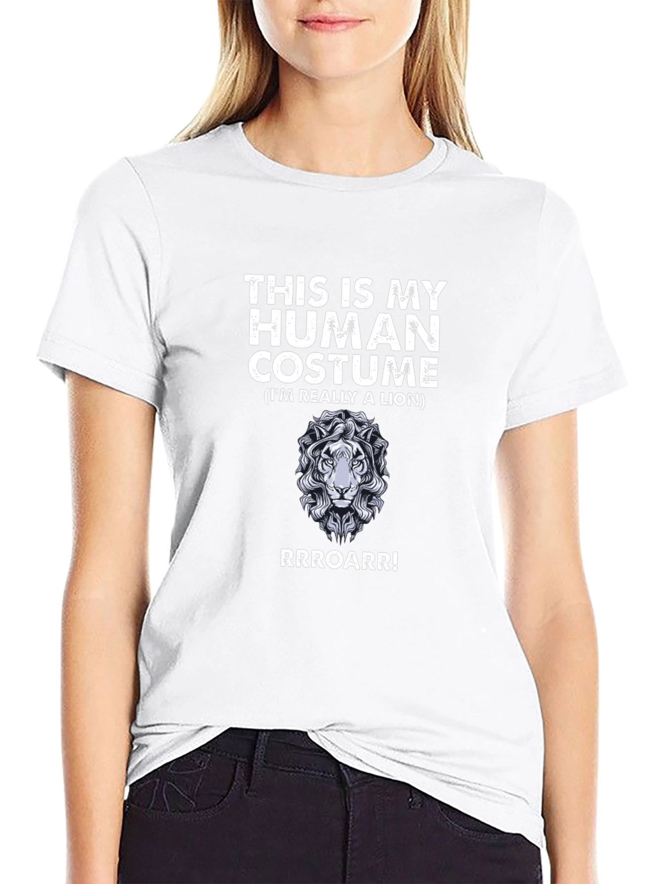 Human Costume Lion Graphic T-Shirt