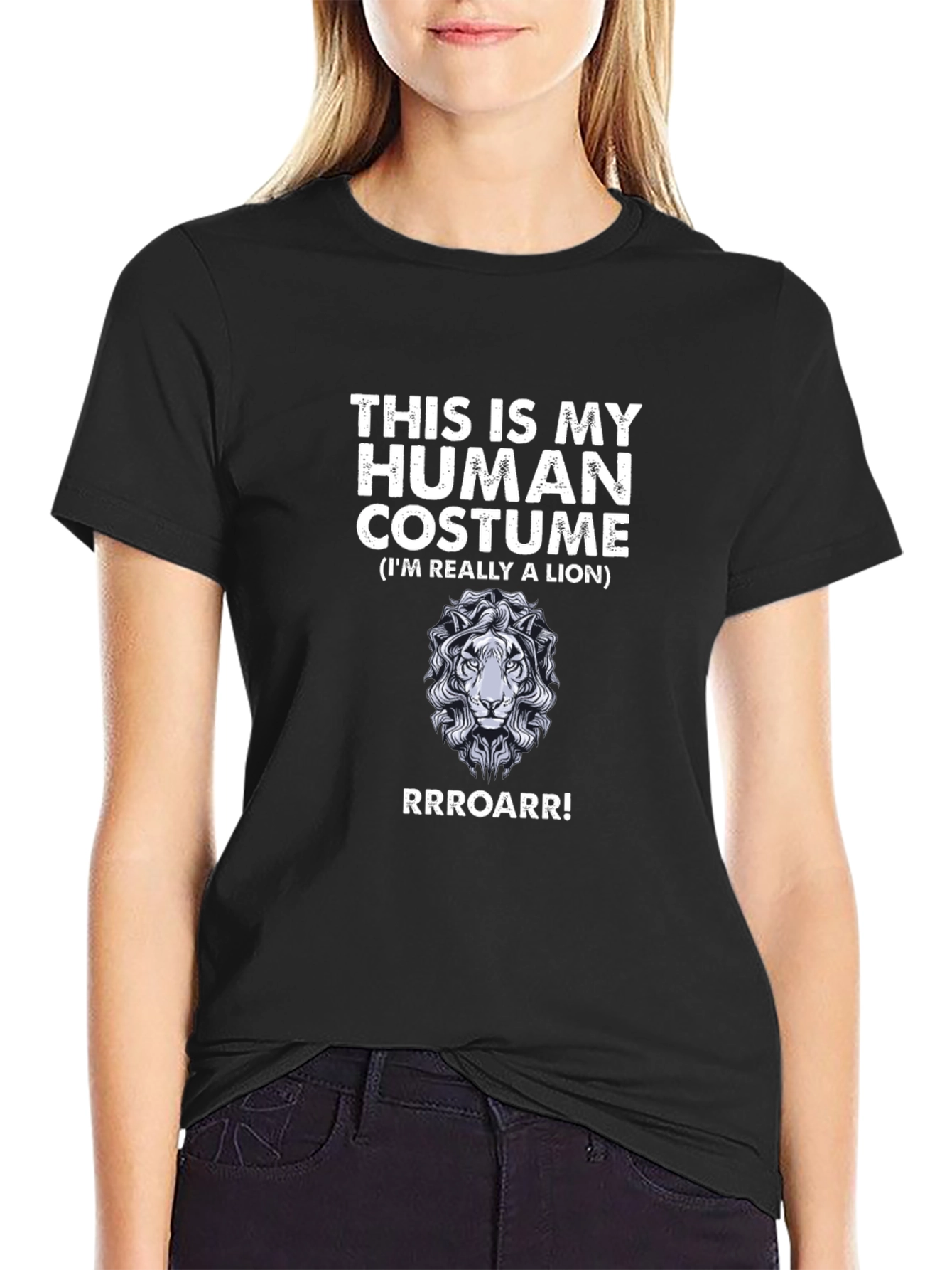 Human Costume Lion Graphic T-Shirt