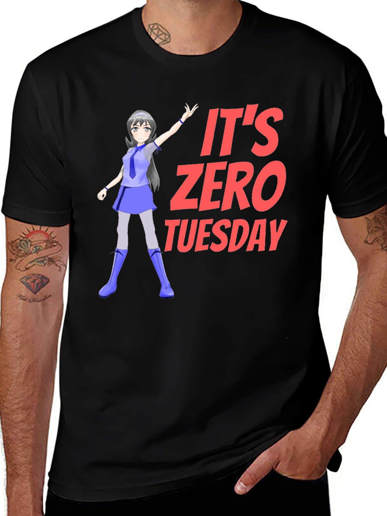 Its Zero Tuesday T-Shirt Anime Girl Tee