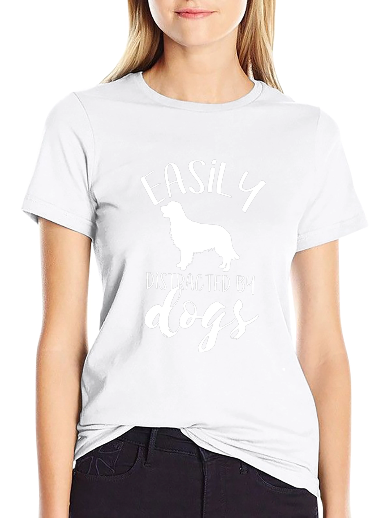 Easily Distracted by Dogs Graphic T-Shirt