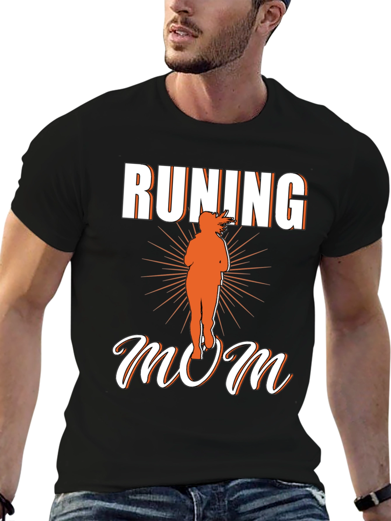 Running Mom Graphic T-Shirt - Sporty Womens Tee