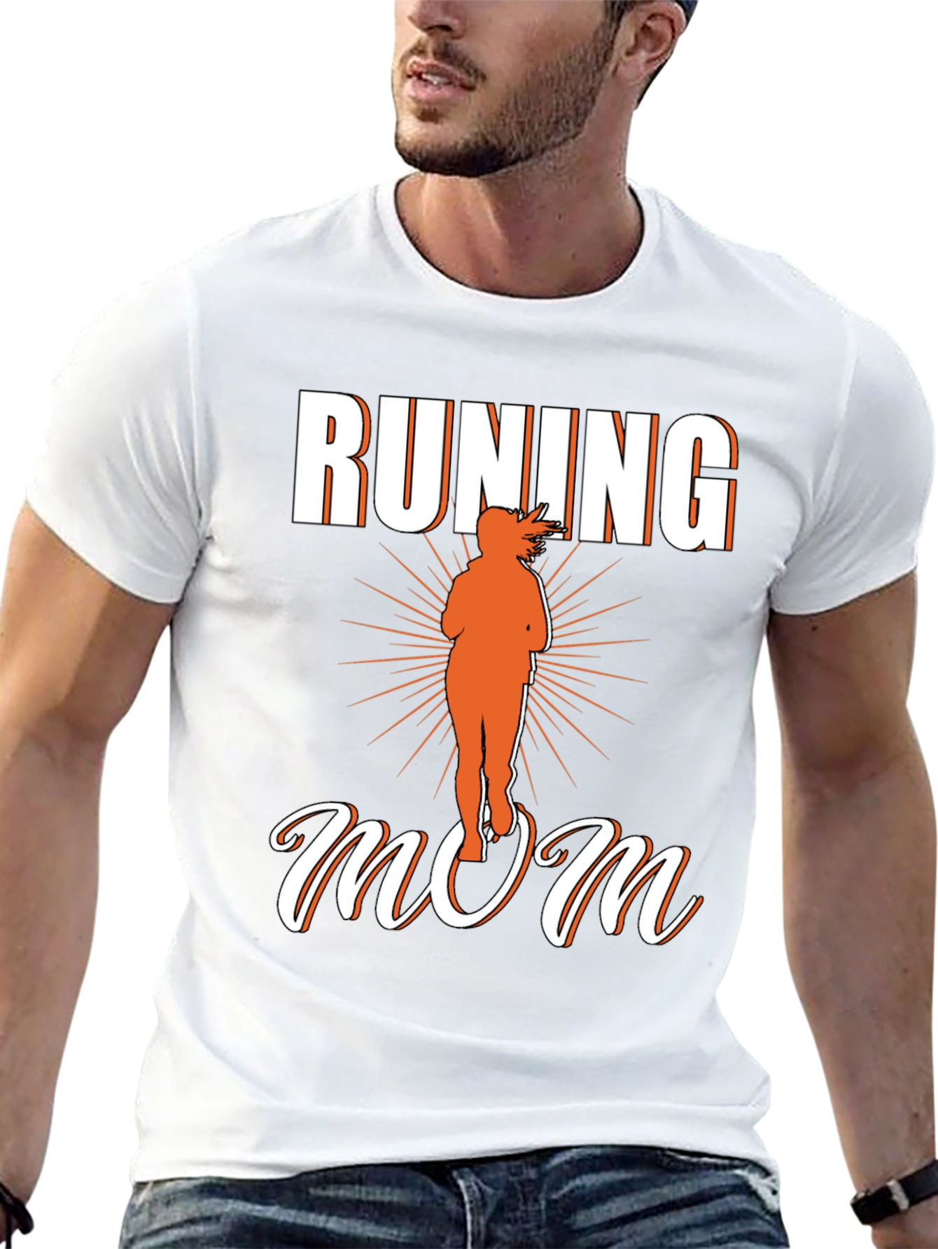 Running Mom Graphic T-Shirt - Sporty Womens Tee