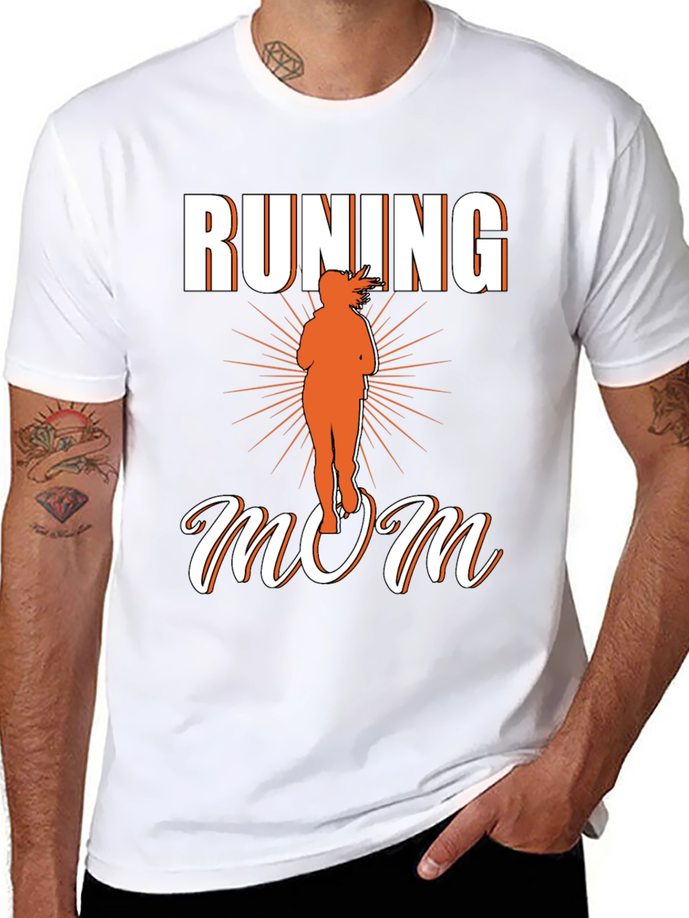 Running Mom Graphic T-Shirt - Sporty Womens Tee