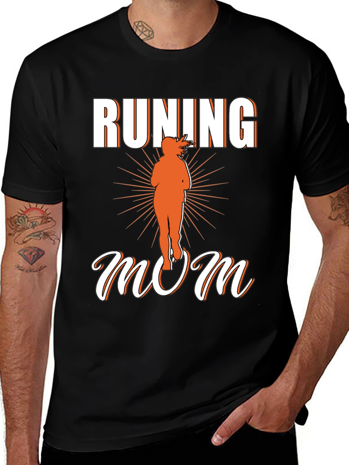 Running Mom Graphic T-Shirt - Sporty Womens Tee