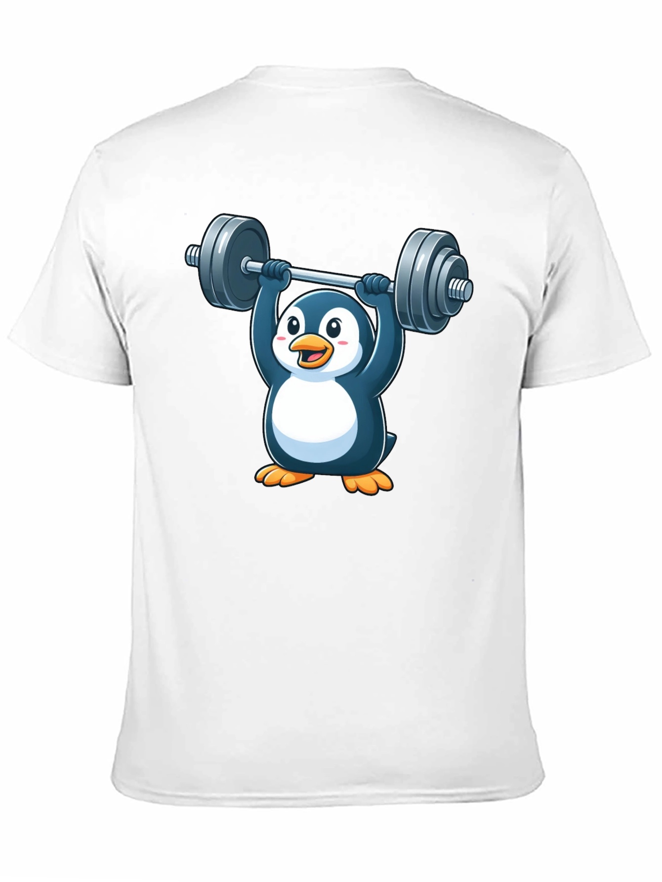Penguin Powerlifting T-Shirt - Black Cotton Tee